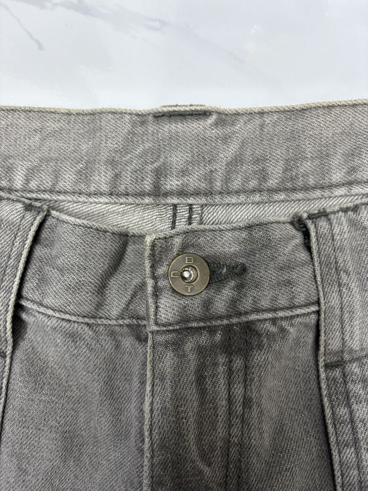 Boycott Rare Japanese Boycott Patchwork Loose Mud Wash Denim Jeans Size US 33 - 12 Thumbnail