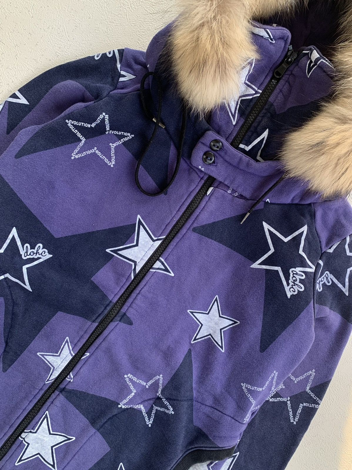 Japanese Brand DOUBLE ZIP DOHC REVOLUTION BONO FUR HOODIE IFSIX LGB STYLE Size US M / EU 48-50 / 2 - 4 Thumbnail