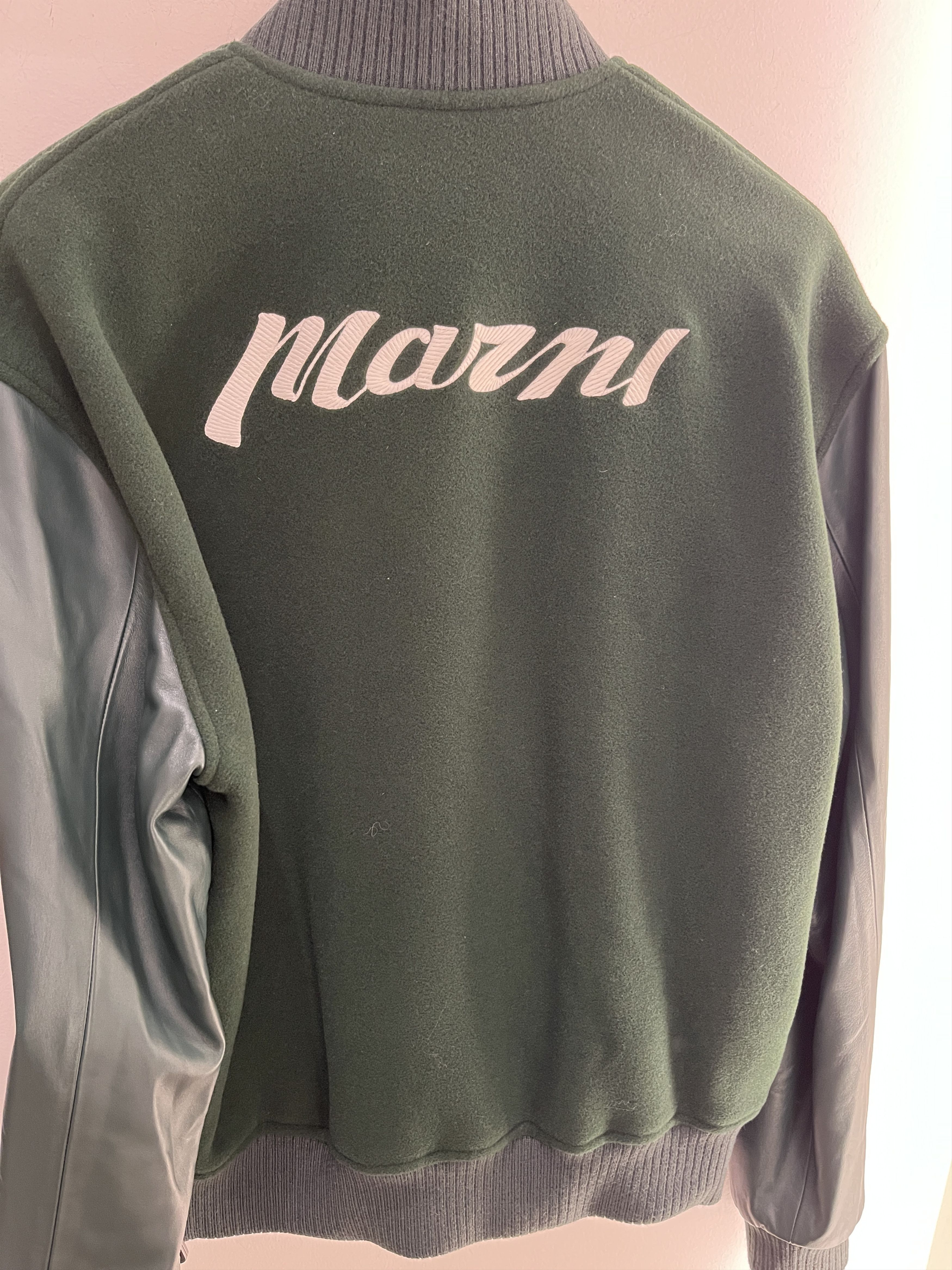🇮🇹 Marni Felt and Leather Bomber Jacket