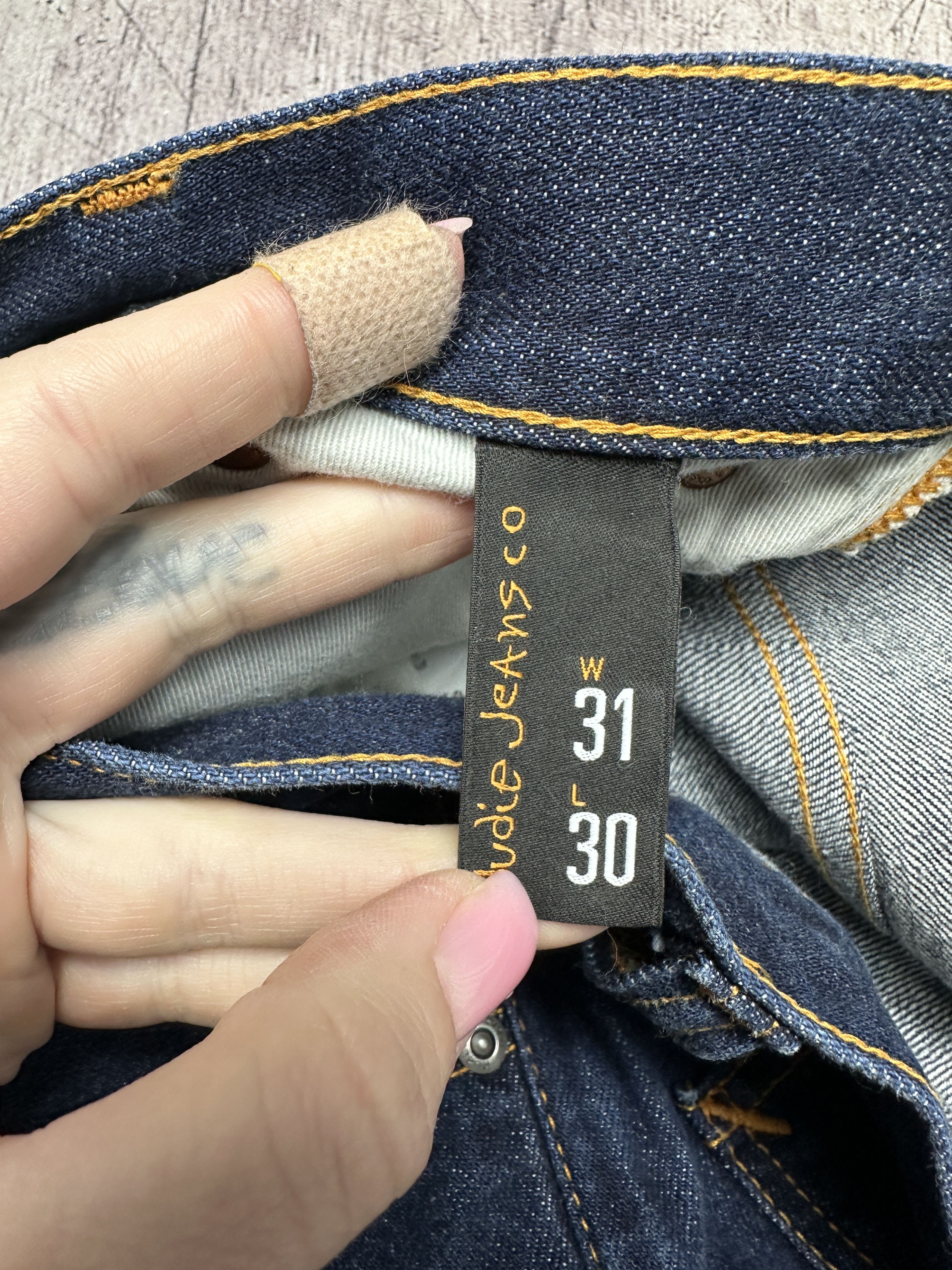Japanese Brand Nudie Jeans Thin Finn Mens Selvadge Denim Pants Size US 31 - 8 Thumbnail
