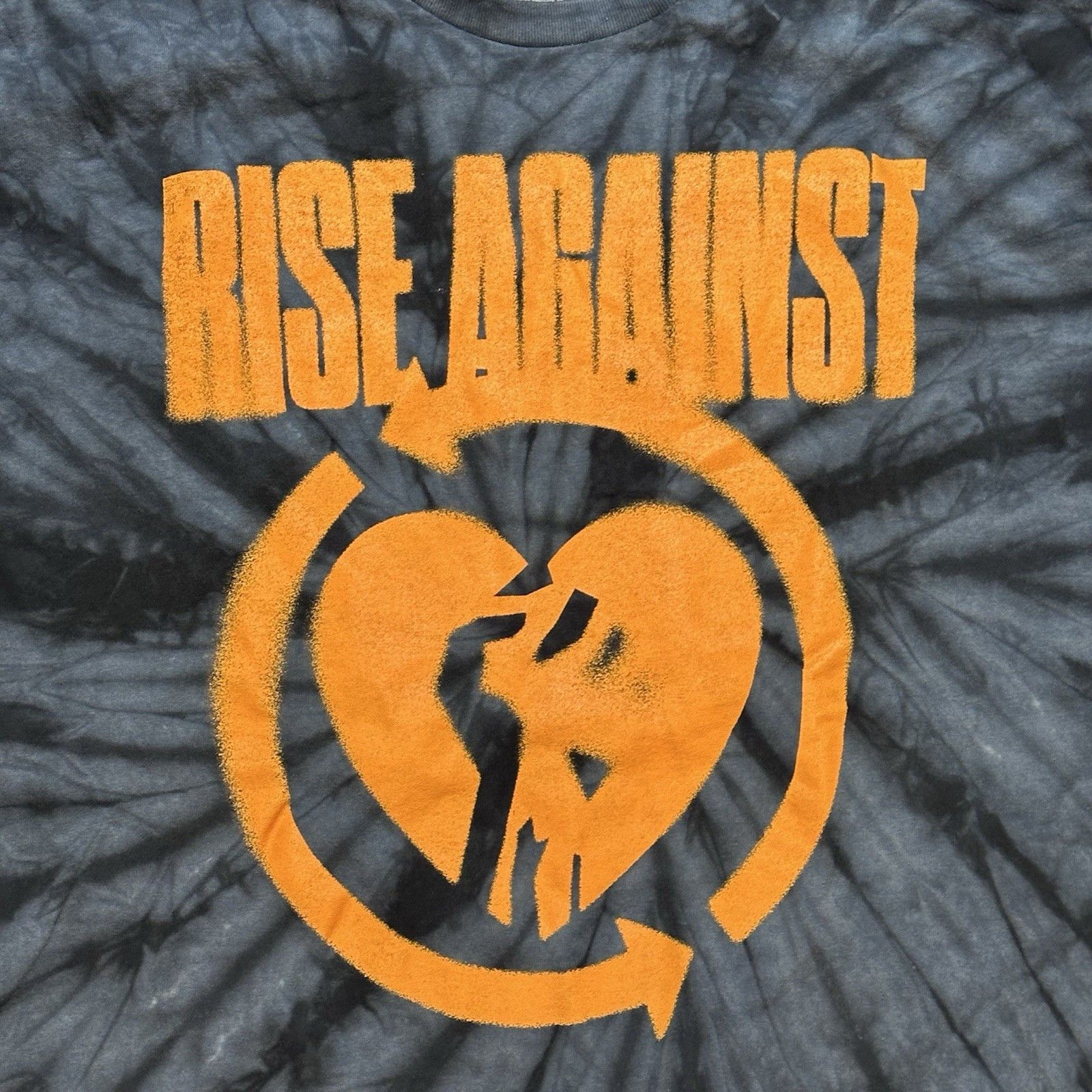 Band Tees Rise Against Blurred HeartFist T-Shirt Men's 2XL Spider Dye Size US XXL / EU 58 / 5 - 7 Thumbnail