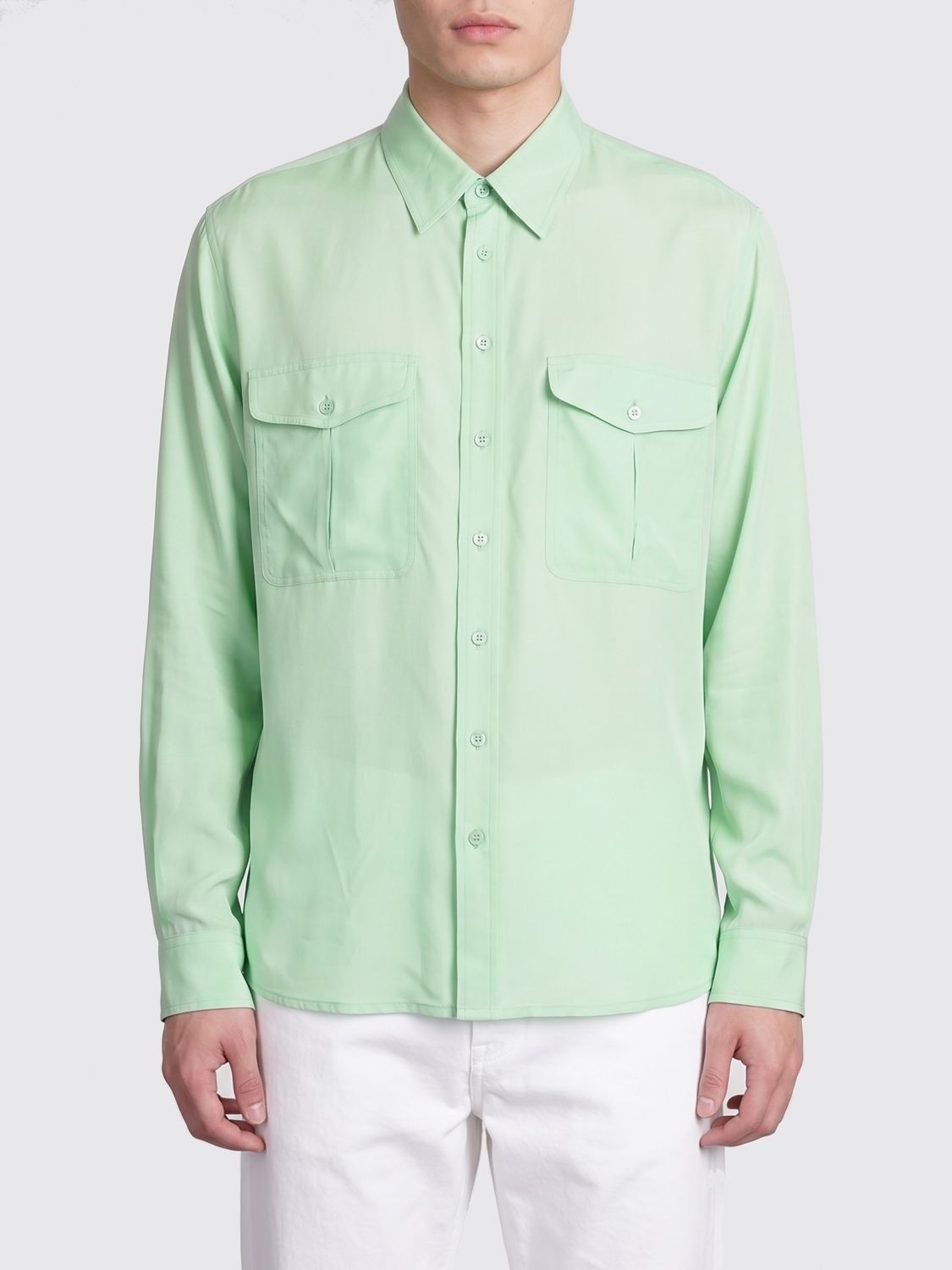 Saint Laurent Paris Saint Laurent Shirt Men Mint Size US L / EU 52-54 / 3 - 1 Thumbnail