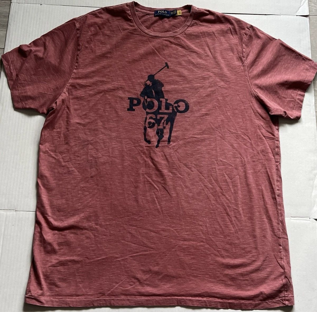 Polo Ralph Lauren Polo Ralph Lauren BIG PONY Logo Slub Jersey T-Shirt Size US XXL / EU 58 / 5 - 1 Thumbnail