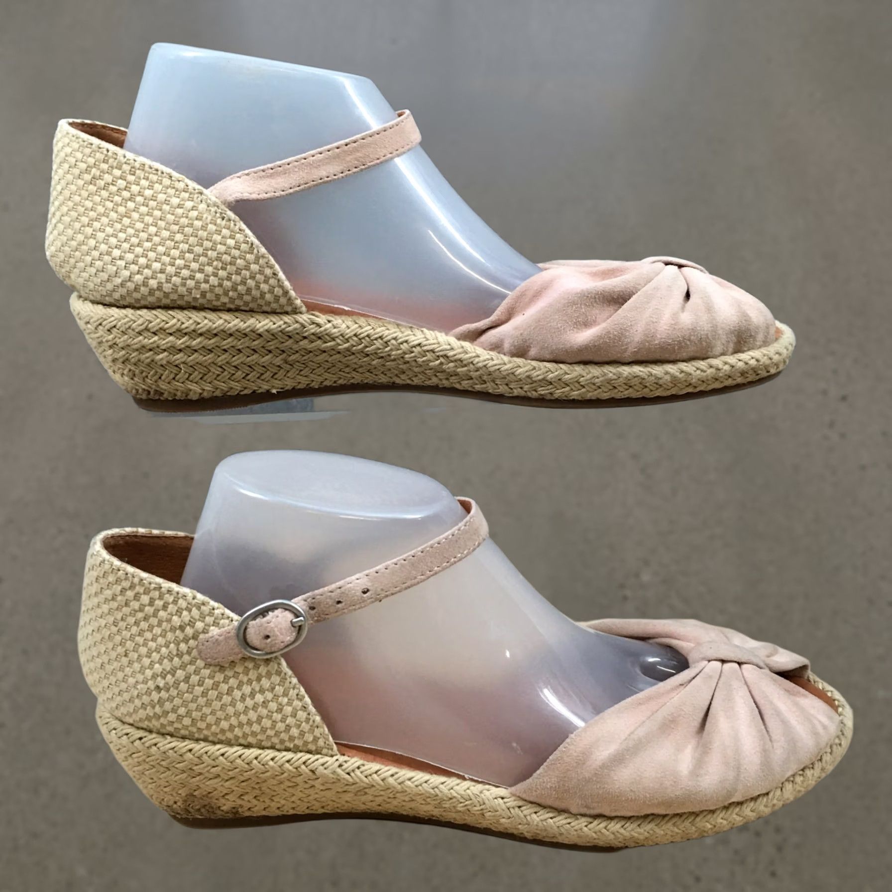 Vintage Gentle Souls by Kenneth Cole Sandals Womens Lucille Espadrille Pink Leather Size US 6 / IT 36 - 1 Thumbnail