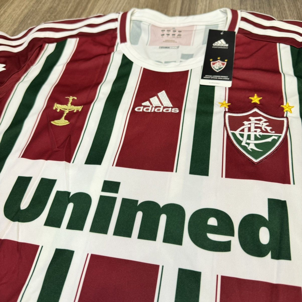Adidas Fluminense 12/13 home shirt #9 Fred (bnwt) Size US XL / EU 56 / 4 - 3 Thumbnail