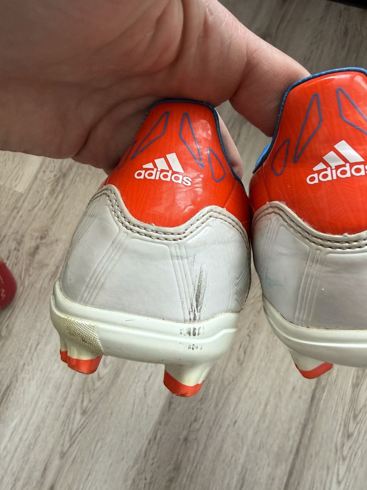 Adidas Adidas F50 Soccer Cleats Red Blue FG Size US 9.5 (V21304) Size US 9.5 / EU 42-43 - 7 Thumbnail