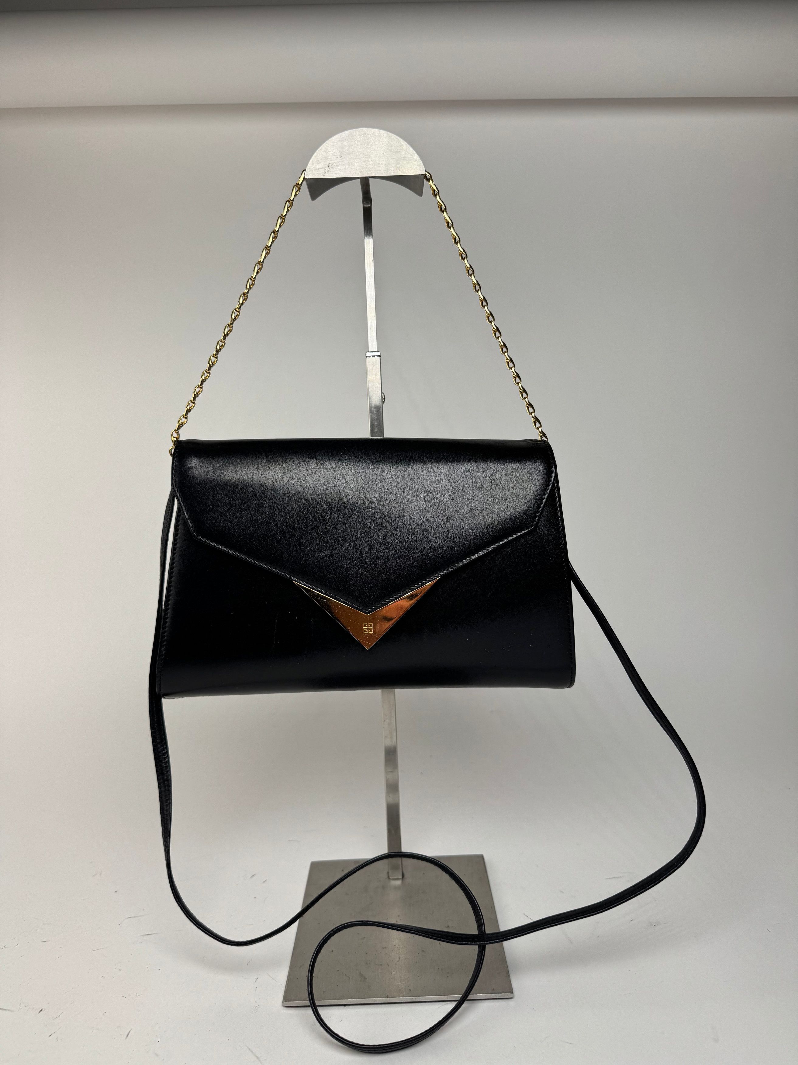 Givenchy Vintage 2 way Leather Bag Black Size ONE SIZE - 1 Thumbnail