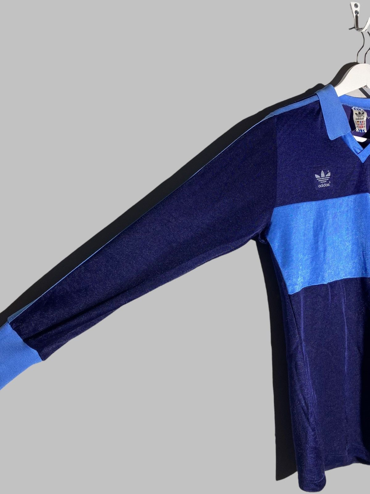 Adidas × Vintage Vintage 80s Adidas Template Made In West Germany Jersey Size US M / EU 48-50 / 2 - 15 Thumbnail