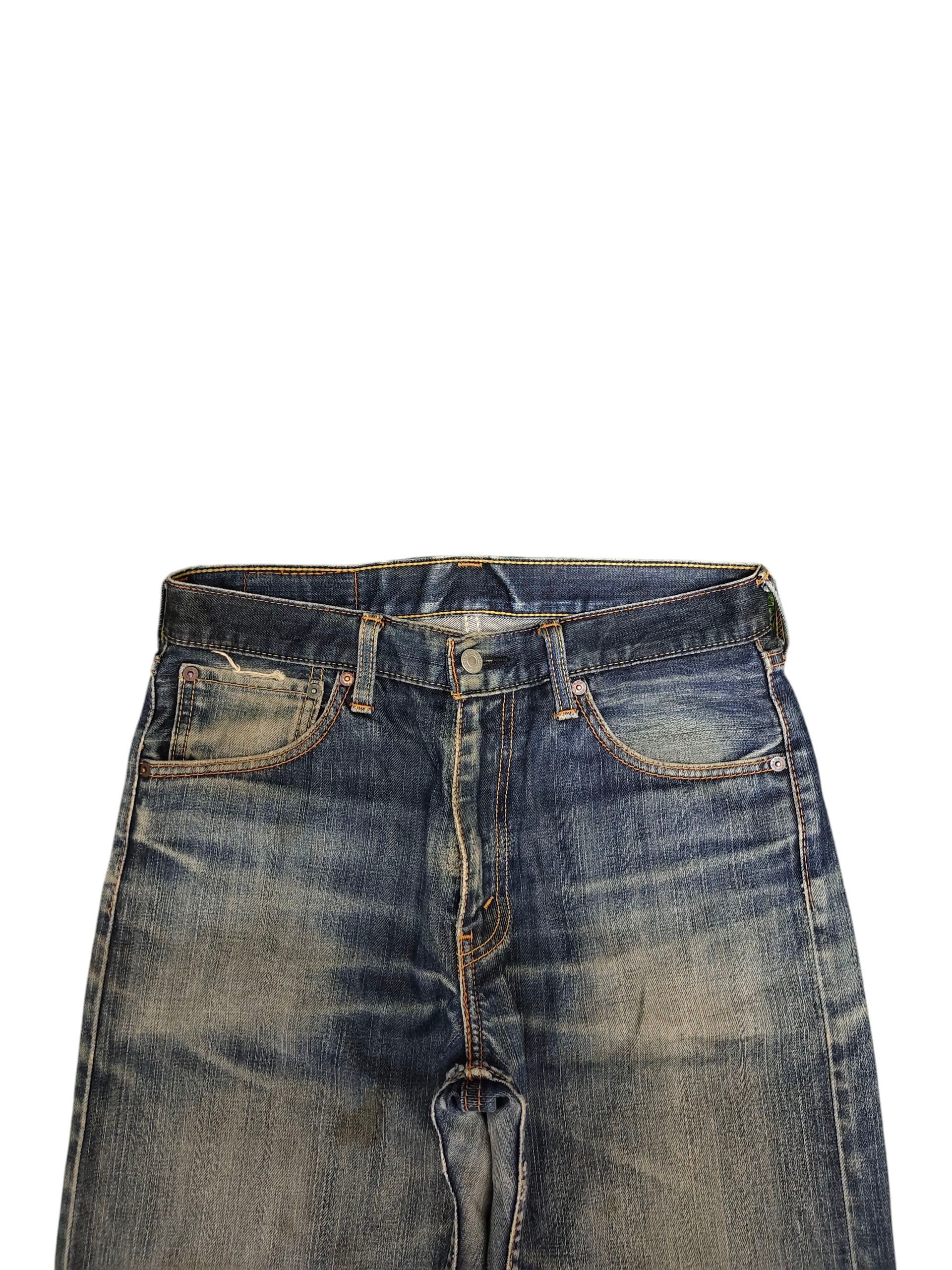 Levi's Vintage Clothing Vintage 2000s Levis 703 Clawmark Distress Faded Denim Jeans Size US 30 / EU 46 - 7 Thumbnail
