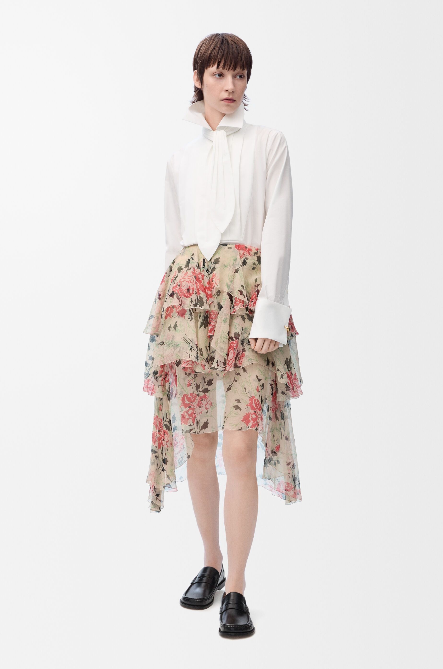 Loewe o1in1g0426 Skirt in Silk in Multicolor Size 27" / US 4 / IT 40 - 2 Thumbnail