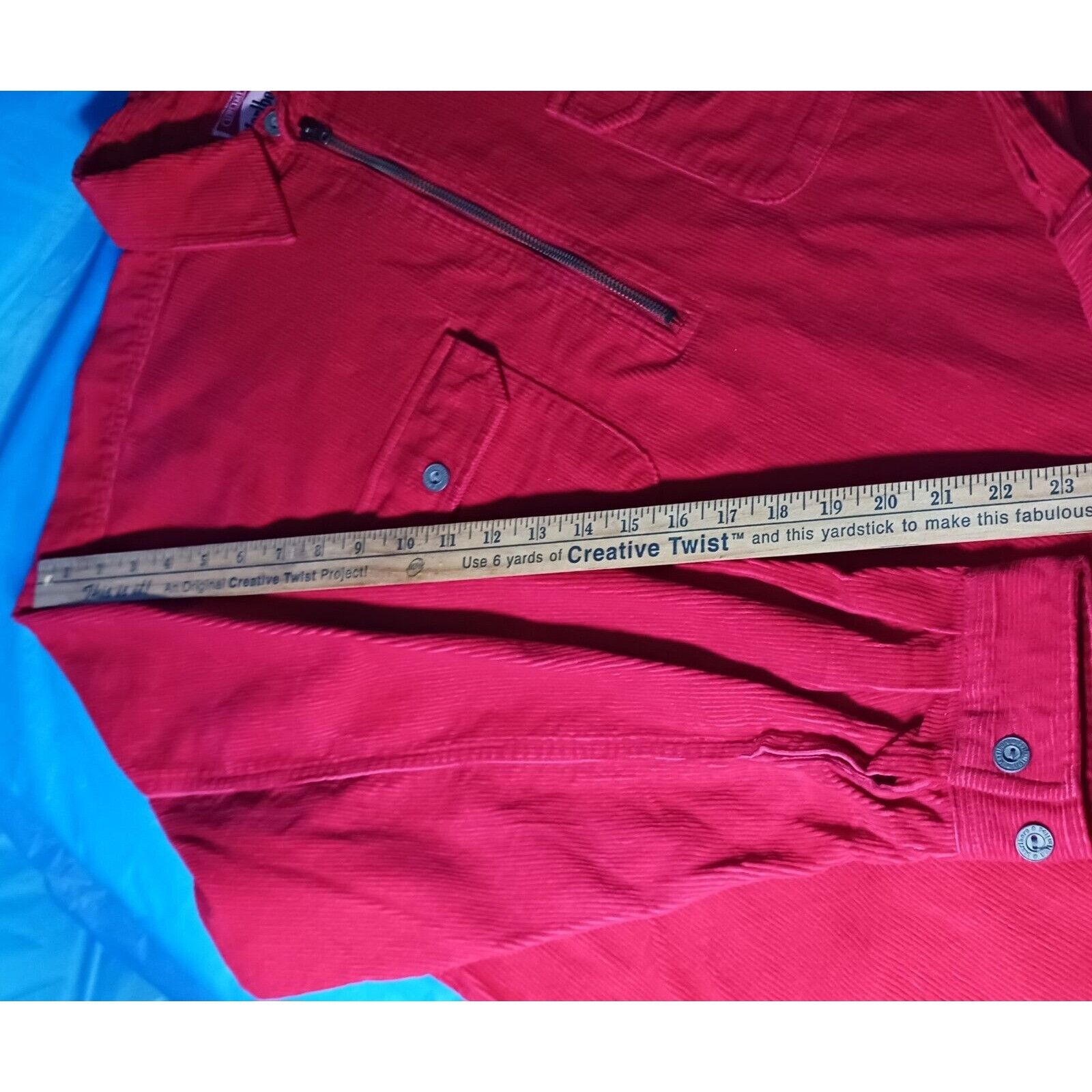 Marlboro 90's Marlboro Red Corduroy 1/2 Zip Pullover Shirt Large Terr Size US L / EU 52-54 / 3 - 9 Thumbnail