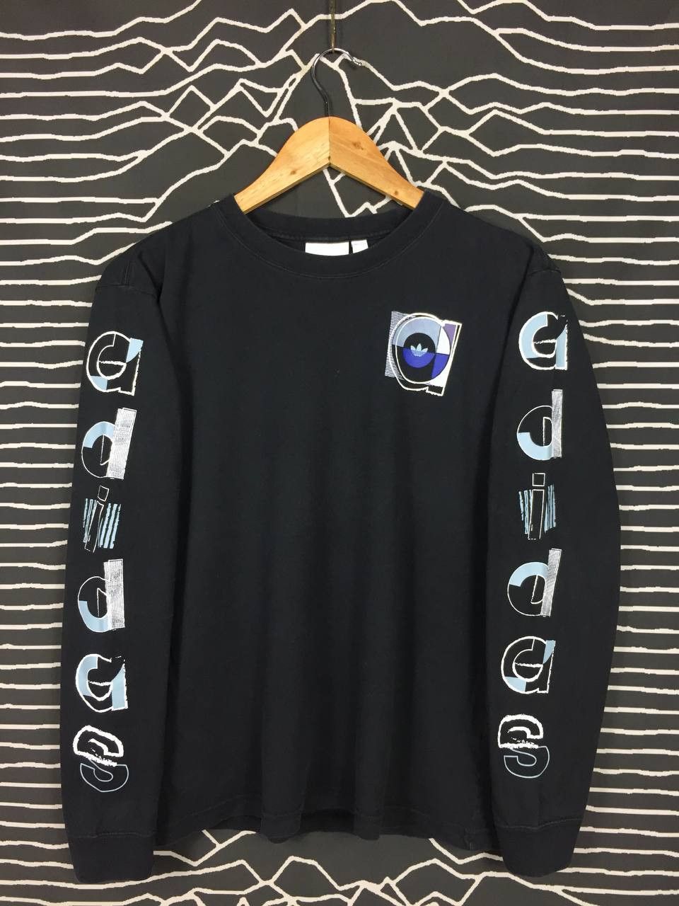Adidas × Vintage Vtg Adidas Originals Graphic Spell Out Longsleeve Tee Size US M / EU 48-50 / 2 - 2 Thumbnail
