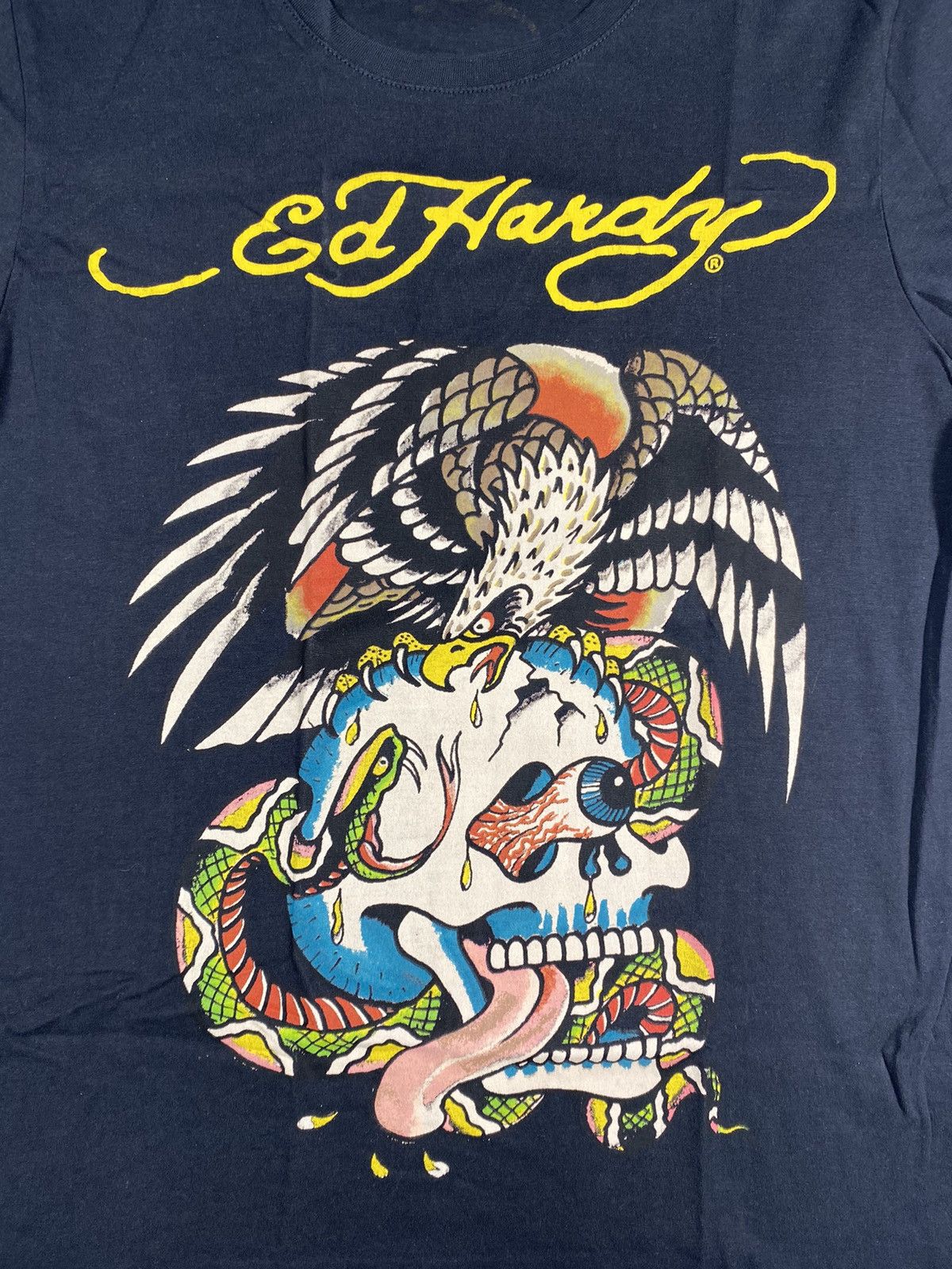 Ed Hardy Ed Hardy Men’s Black T-shirt With Big Logo Size Large Size US L / EU 52-54 / 3 - 4 Thumbnail