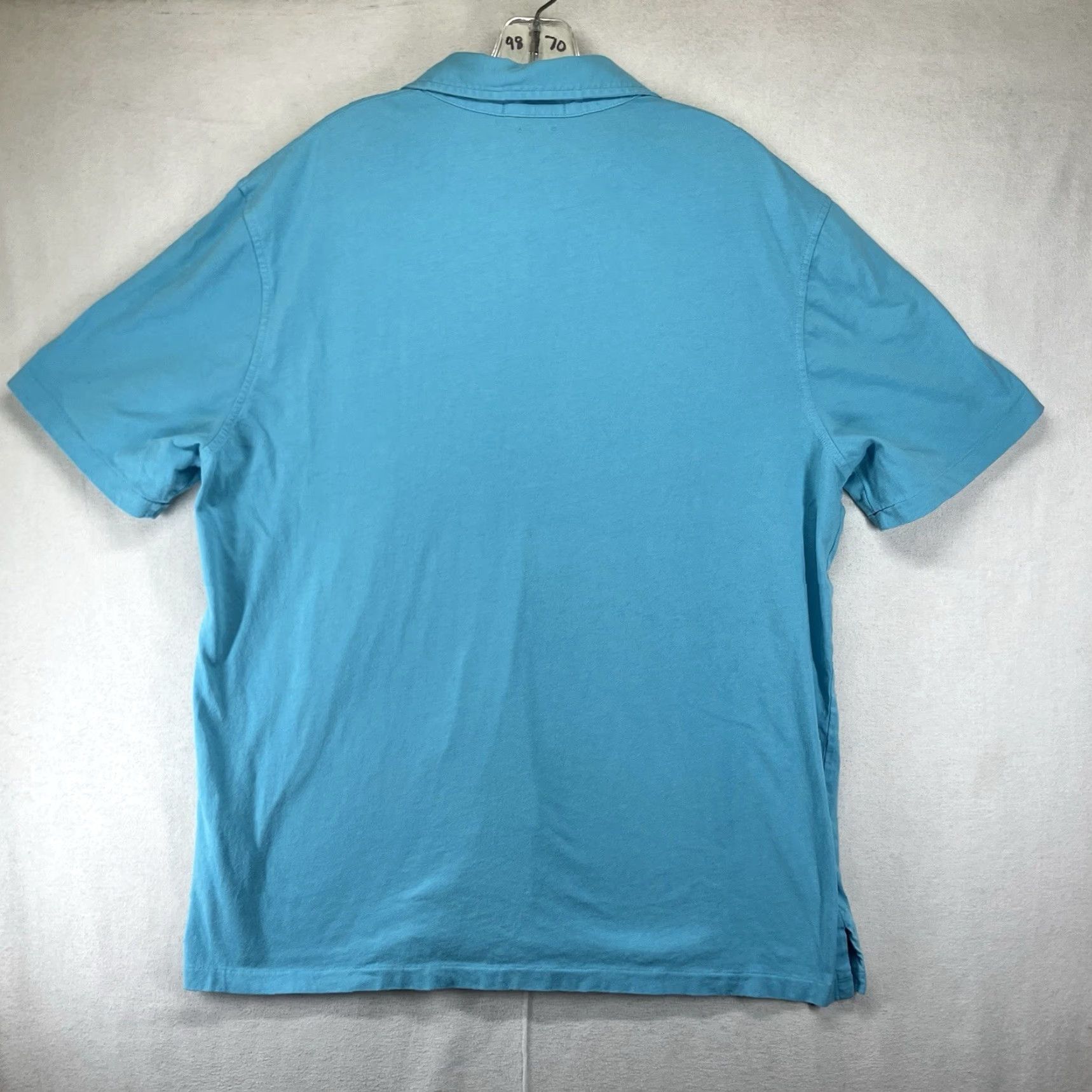 Polo Ralph Lauren Polo Ralph Lauren Shirt Mens Large Icy Blue Classic Fit Short Sleeve Cotton Size US L / EU 52-54 / 3 - 2 Thumbnail