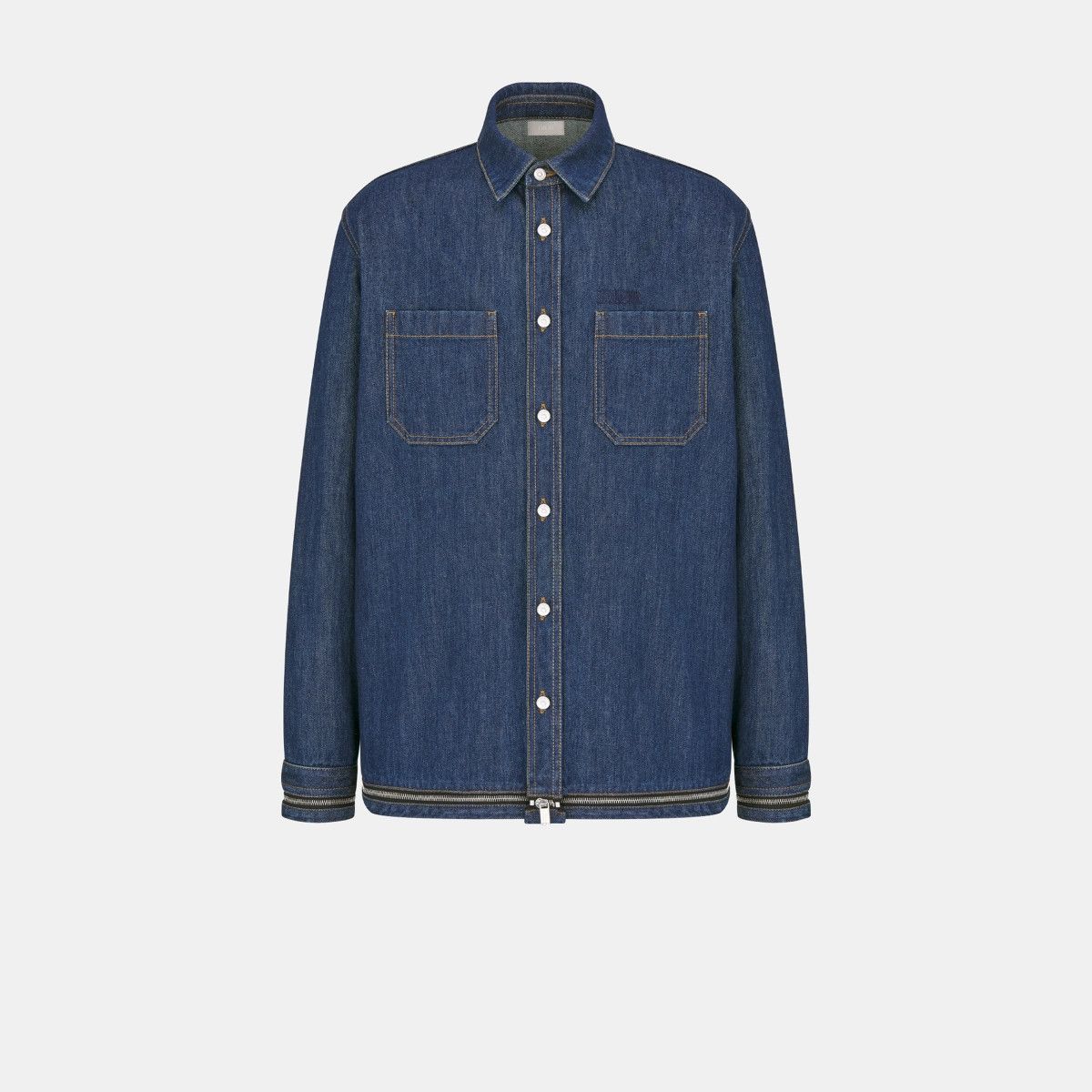 Dior o1bcso1str0125 Overshirt in Blue Size US L / EU 52-54 / 3 - 1 Thumbnail