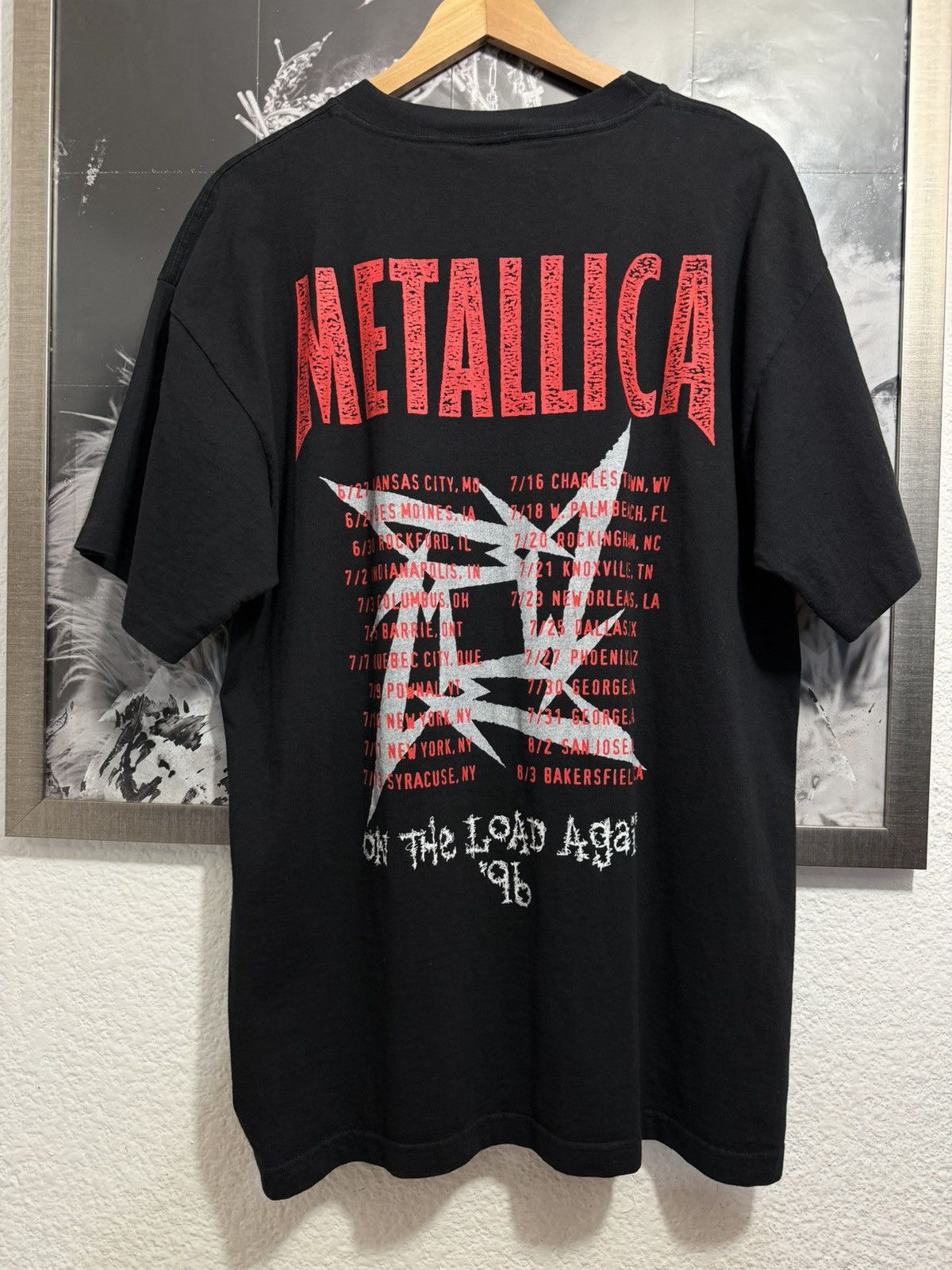 Metallica METALLICA ON THE LOAD AGAIN 1996 TOUR VINTAGE SHIRT Size US XL / EU 56 / 4 - 3 Thumbnail