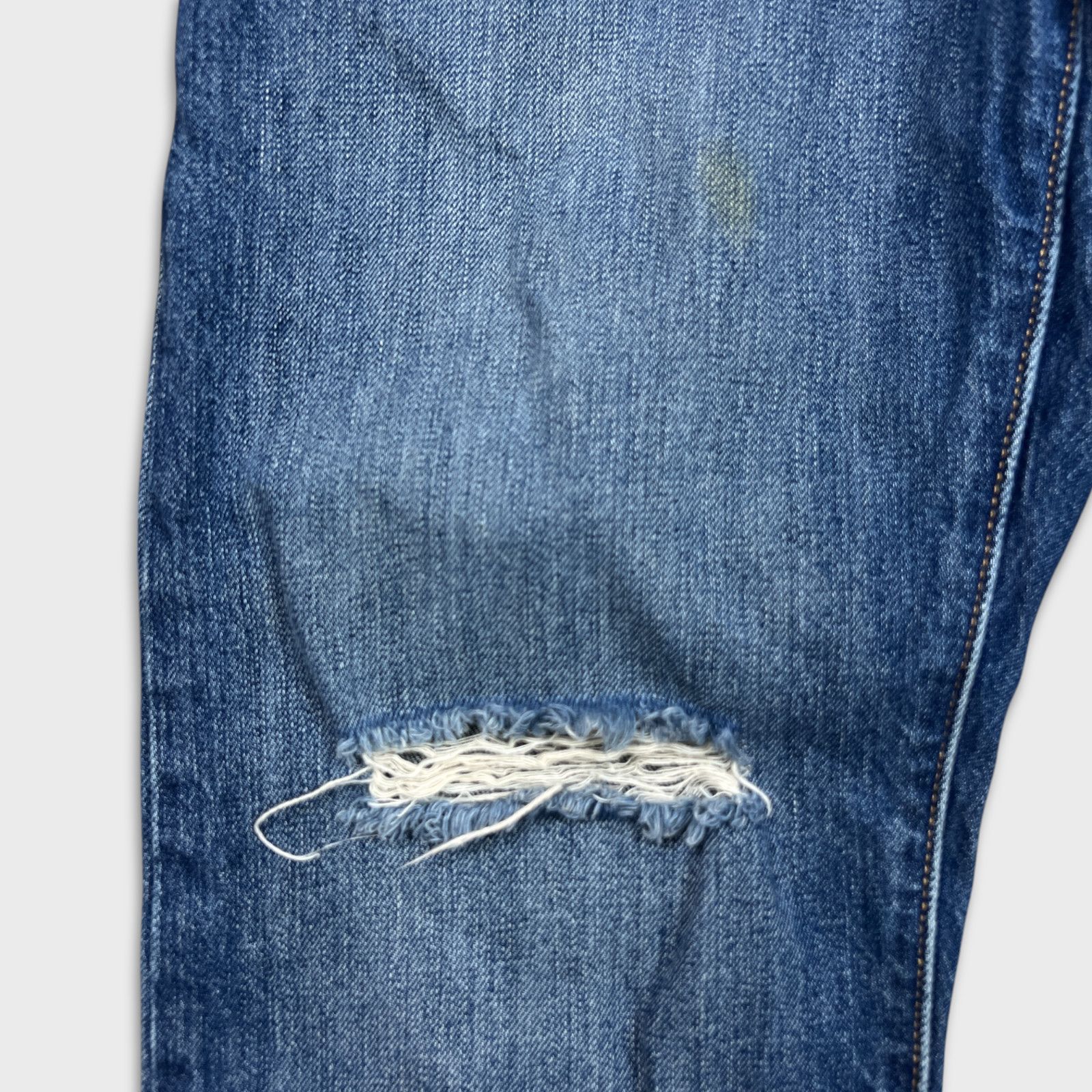 Levi's × Vintage Levi's 501 Jeans 32x31 Original Fit Straight Distress Denim Size US 32 / EU 48 - 5 Thumbnail