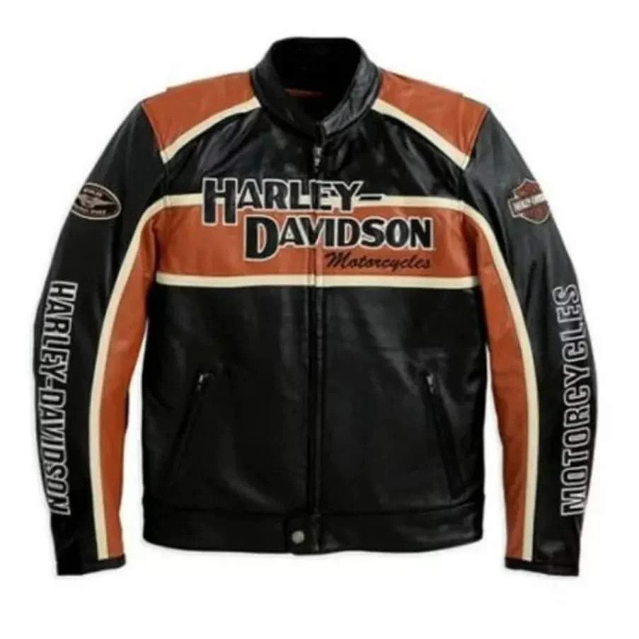 Harley Davidson Harley Davidson Men's Leather Jacket Size US XXS / EU 40 - 1 Thumbnail