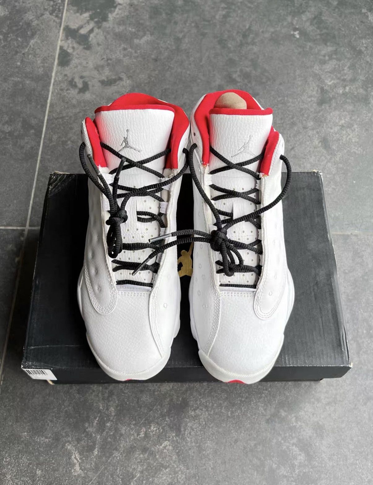 Jordan Brand Air Jordan 13 White Red J42 Size US 5.5 / EU 38 - 2 Thumbnail