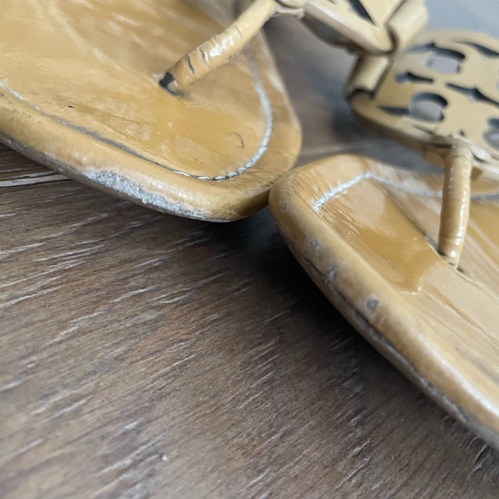 Tory Burch Tory Burch Miller Tan Patent Leather Sandals 9 Size US 9 / IT 39 - 7 Thumbnail