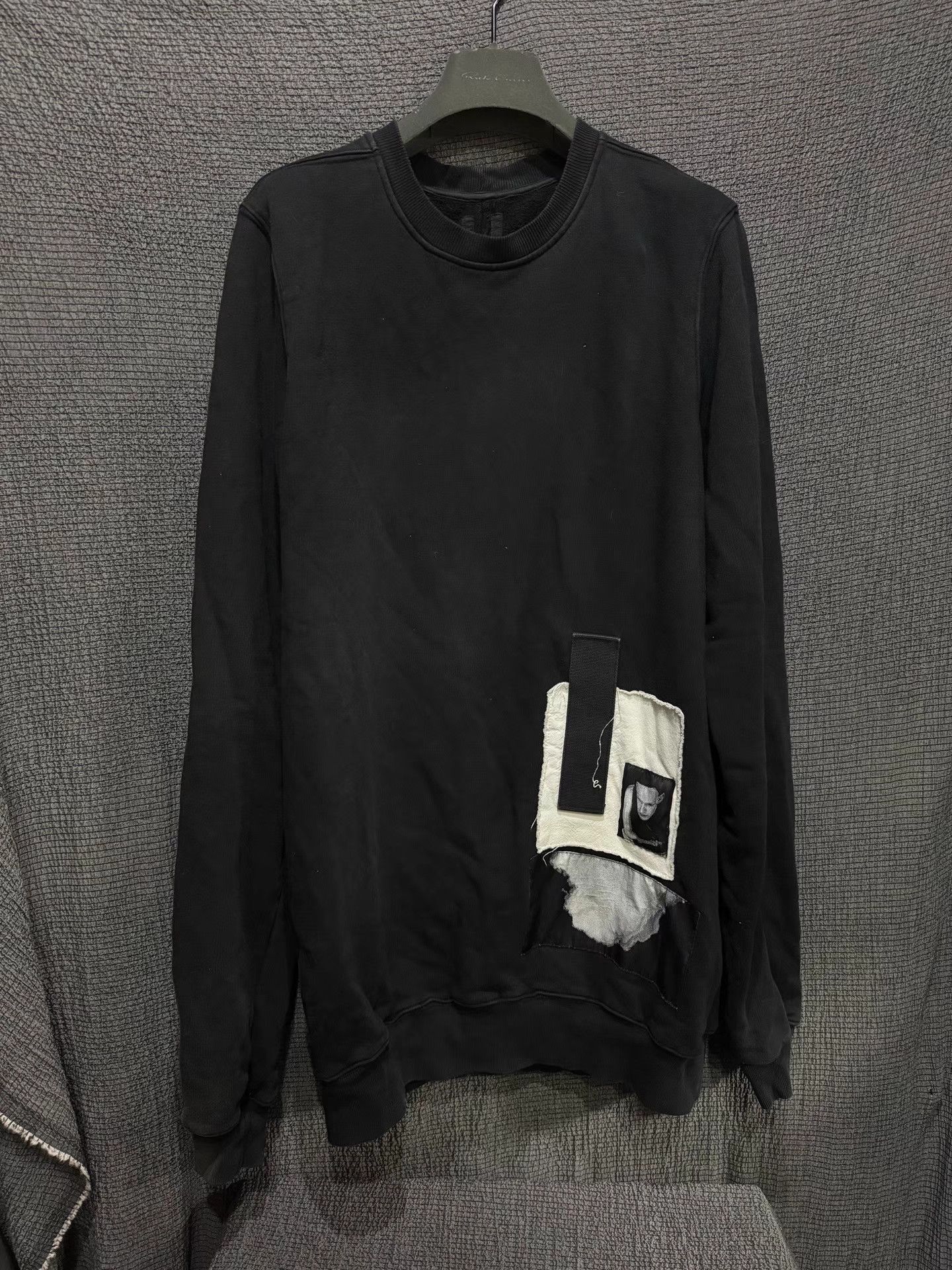 Rick Owens Rick Owens 16fw Patch Long Sleeve Pullover Sweatshirt Size US L / EU 52-54 / 3 - 1 Thumbnail