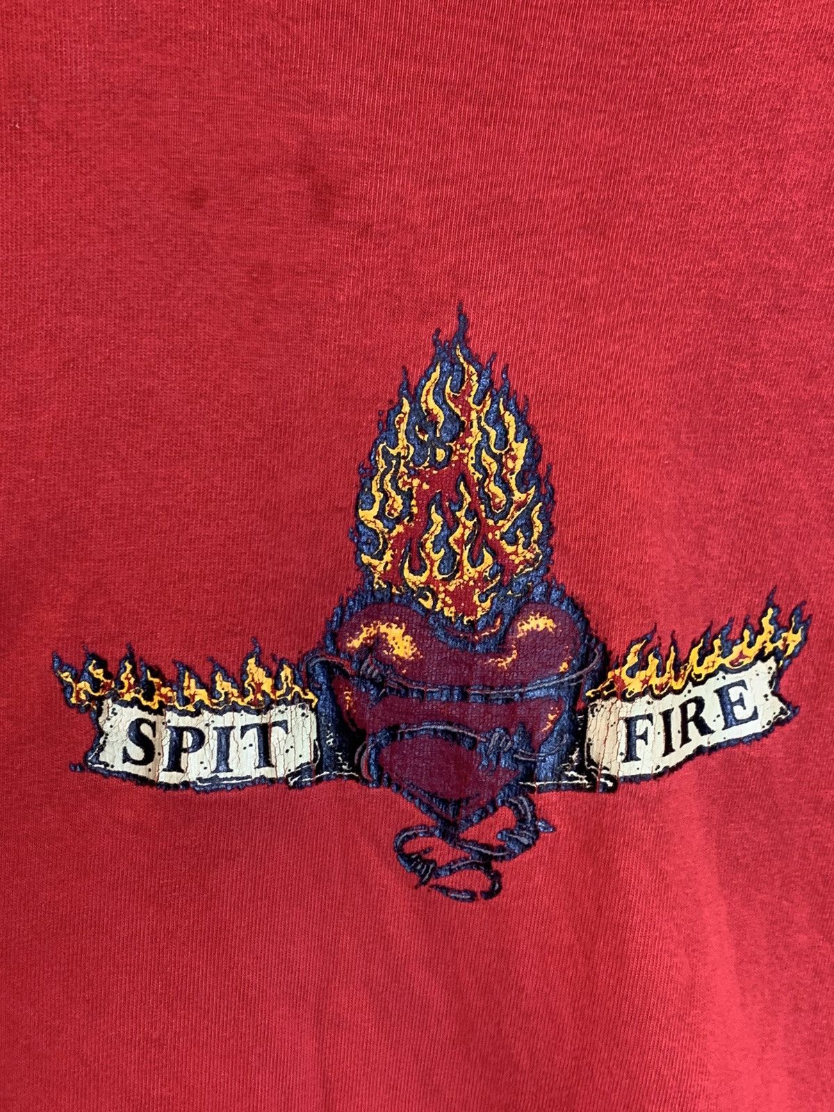 Spitfire RARE Vintage 90’s Spitfire Skateboarding Single Stitch Shirt Size US XL / EU 56 / 4 - 2 Thumbnail