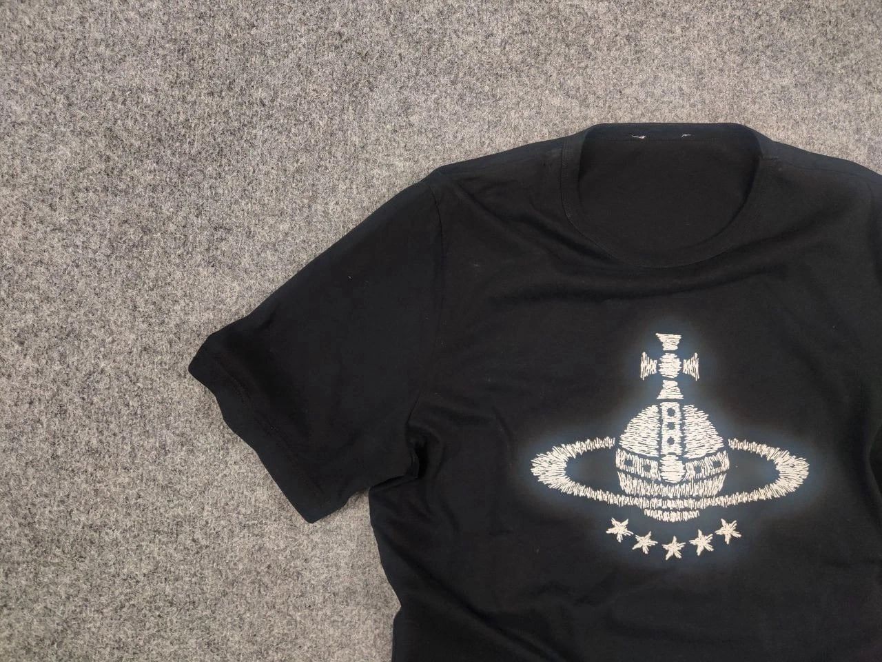 Vintage Vivienne Westwood Authentic Orb BIg Logo Black Mens T-Shirt Size US M / EU 48-50 / 2 - 7 Thumbnail