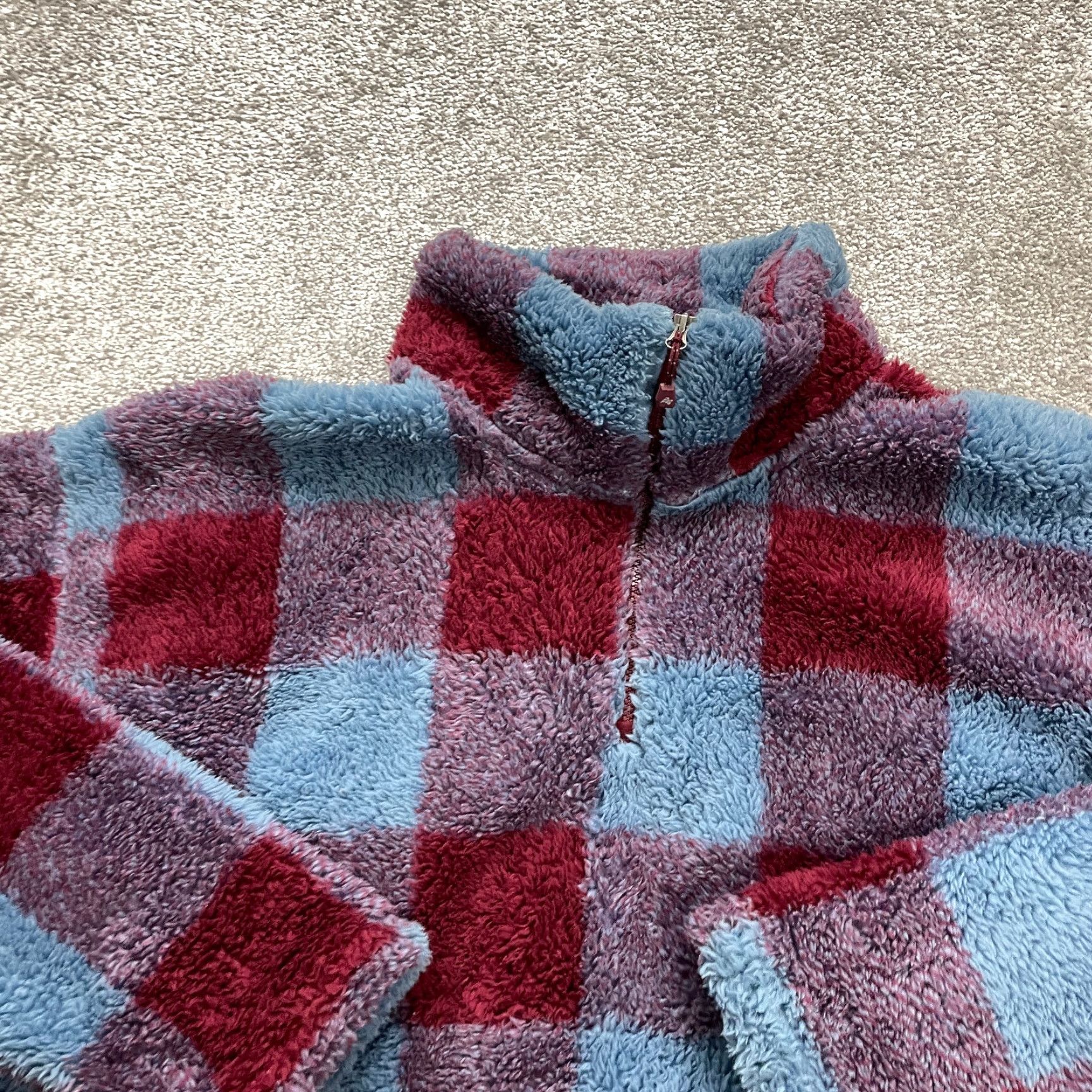 Eddie Bauer Eddie Bauer Jacket Womens XL Blue Red Plaid Fleece 1/4 Zip Soft Faux Fur Outdoor Size XL / US 12-14 / IT 48-50 - 2 Thumbnail