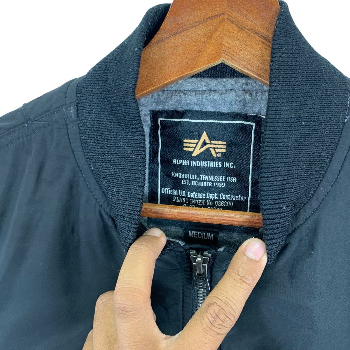 Alpha Industries VINTAGE ALPHA INDUSTRIES BOMBER ZIPPER JACKET Size US M / EU 48-50 / 2 - 4 Thumbnail