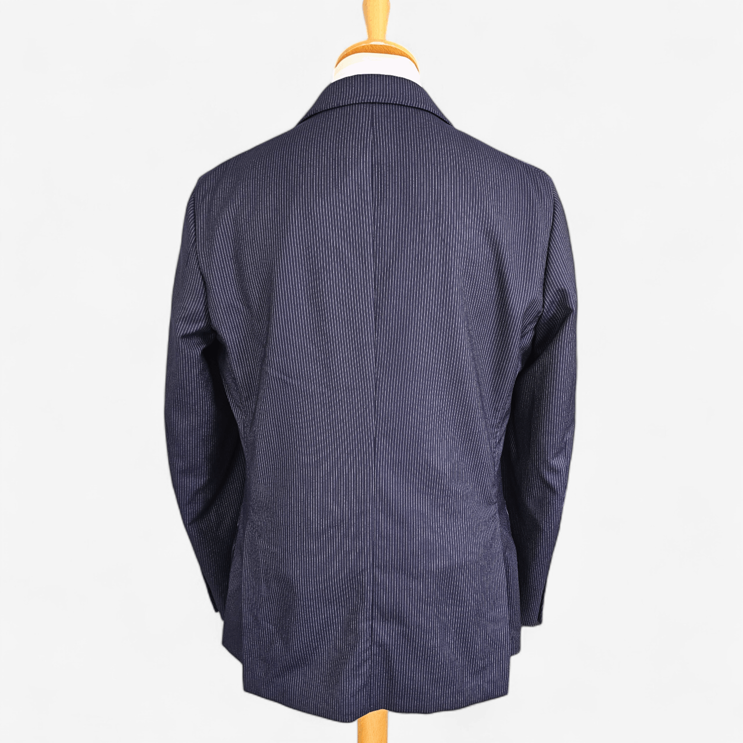 Fay NWT Fay Pinstripe Wool Blazer Unlined Size 50 Navy Size 40R - 5 Thumbnail