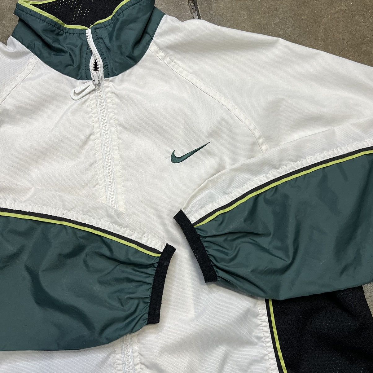 Nike × Vintage Vintage 90s Y2K Nike Mini Swoosh Windbreaker Jacket Zip Up Size US S / EU 44-46 / 1 - 5 Thumbnail