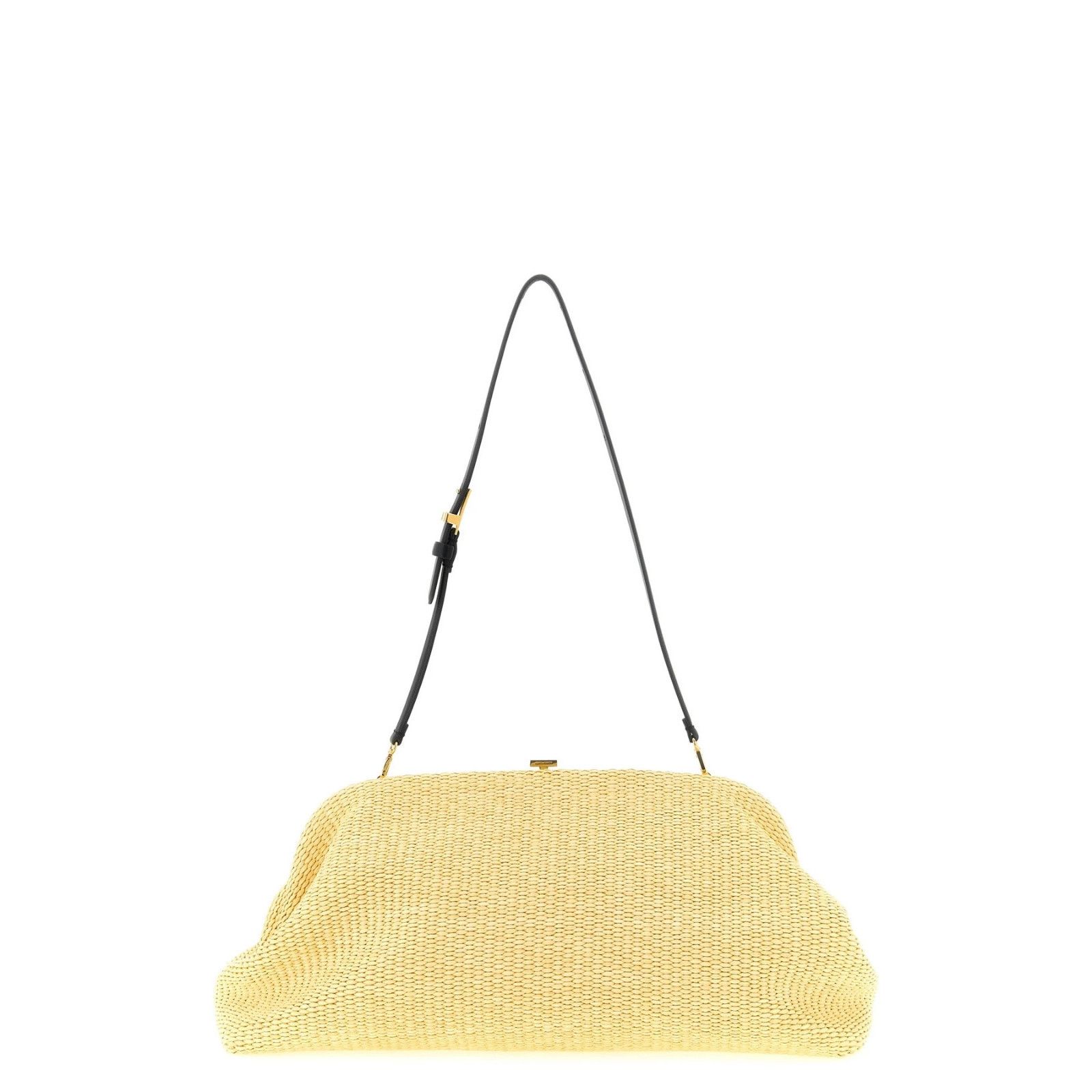 Alberta Ferretti ALBERTA FERRETTI Maxi Beige Woven Raffia Pouch Shoulder Bag Size ONE SIZE - 1 Thumbnail