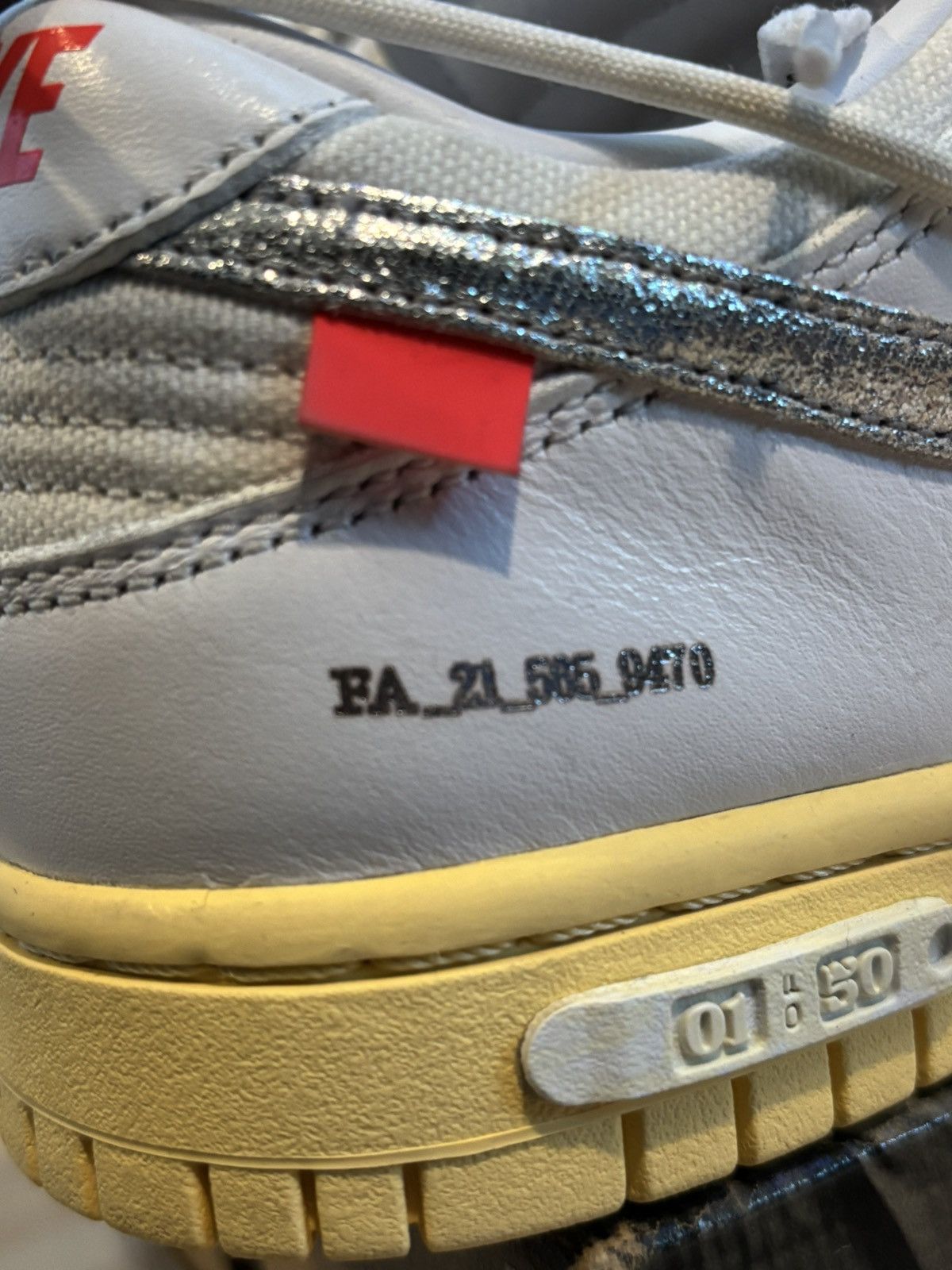 Nike × Off-White Nike Off White Dunk Low Lot 01 Of 50 Size 5.5 Size US 5.5 / EU 38 - 11 Thumbnail