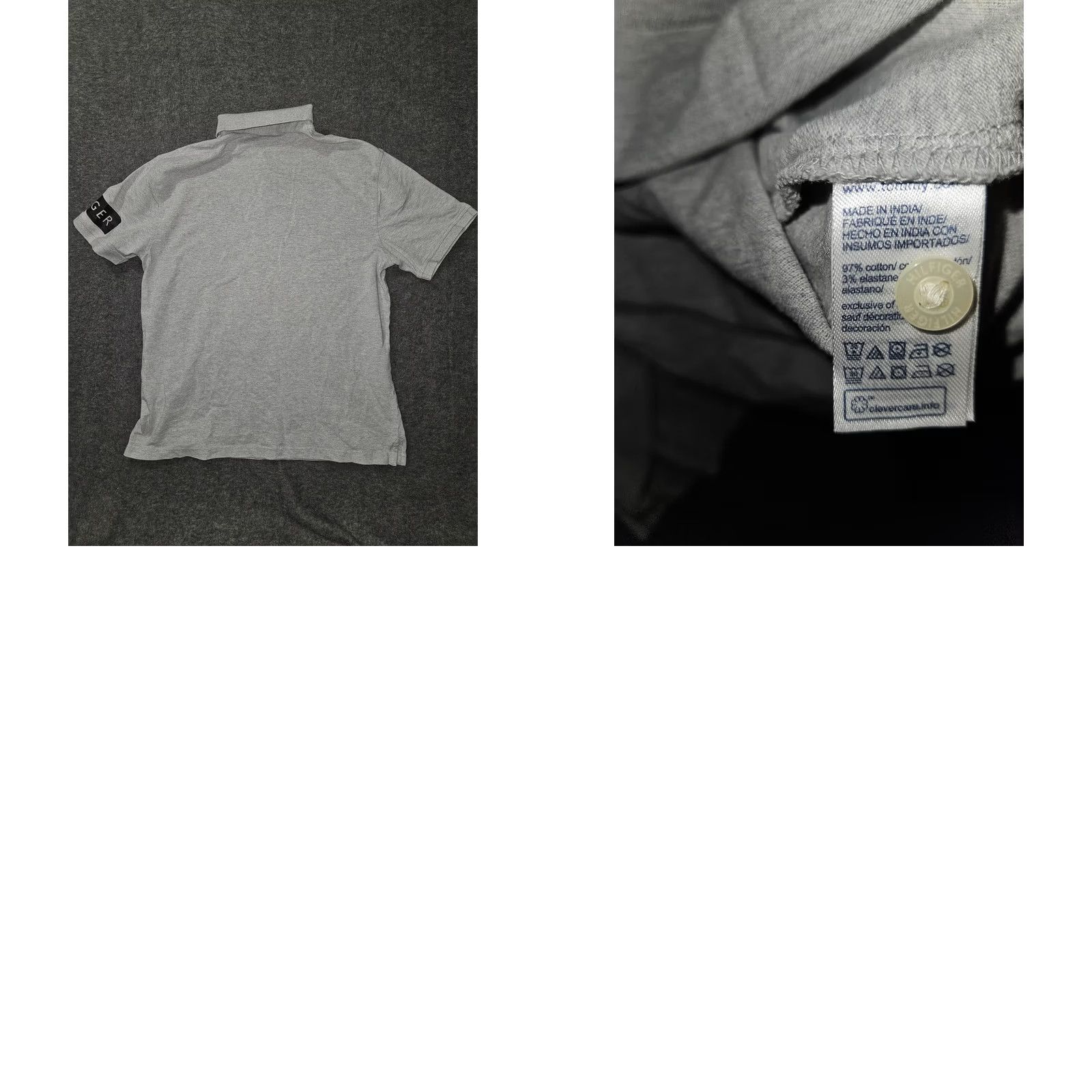 Tommy Hilfiger Tommy Hilfiger Polo Shirt Mens XL Gray Short Sleeve Classic Logo Hilfiger Spell Out Patch 90s City Preppy Vintage: No (adjust if needed) Size US XL / EU 56 / 4 - 8 Thumbnail