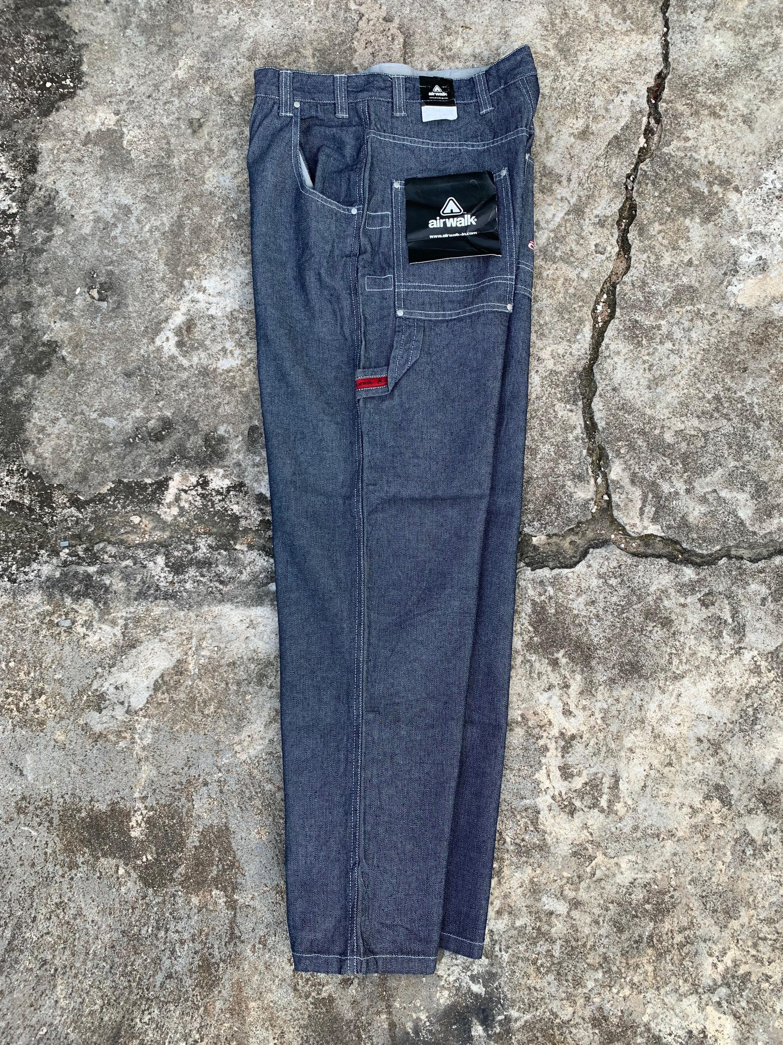 Airwalk × Japanese Brand × Vintage VTG 90s BNWT Airwalk Carpenter Baggy Denim Pants Size US 36 / EU 52 - 3 Thumbnail