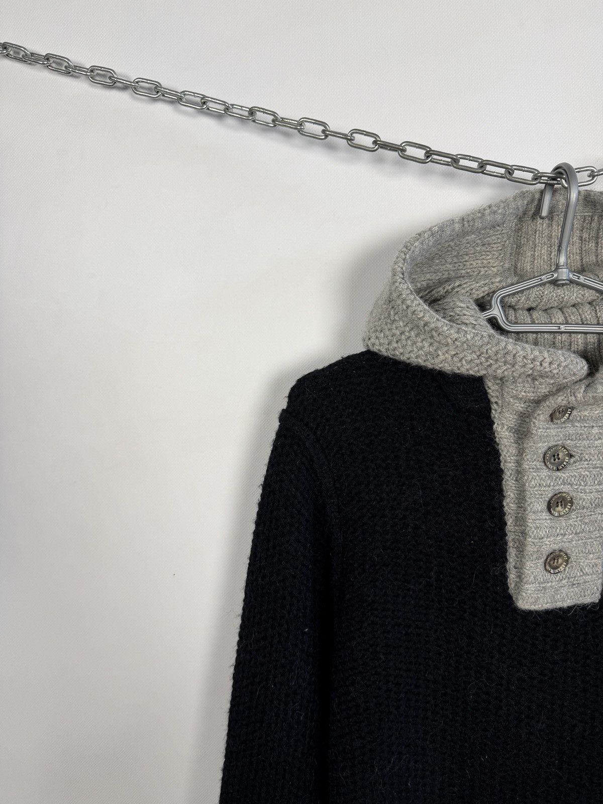 Armani Men’s Armani Jeans Wool Knit Sweater Hooded Pullover Size XL Size US XL / EU 56 / 4 - 3 Thumbnail
