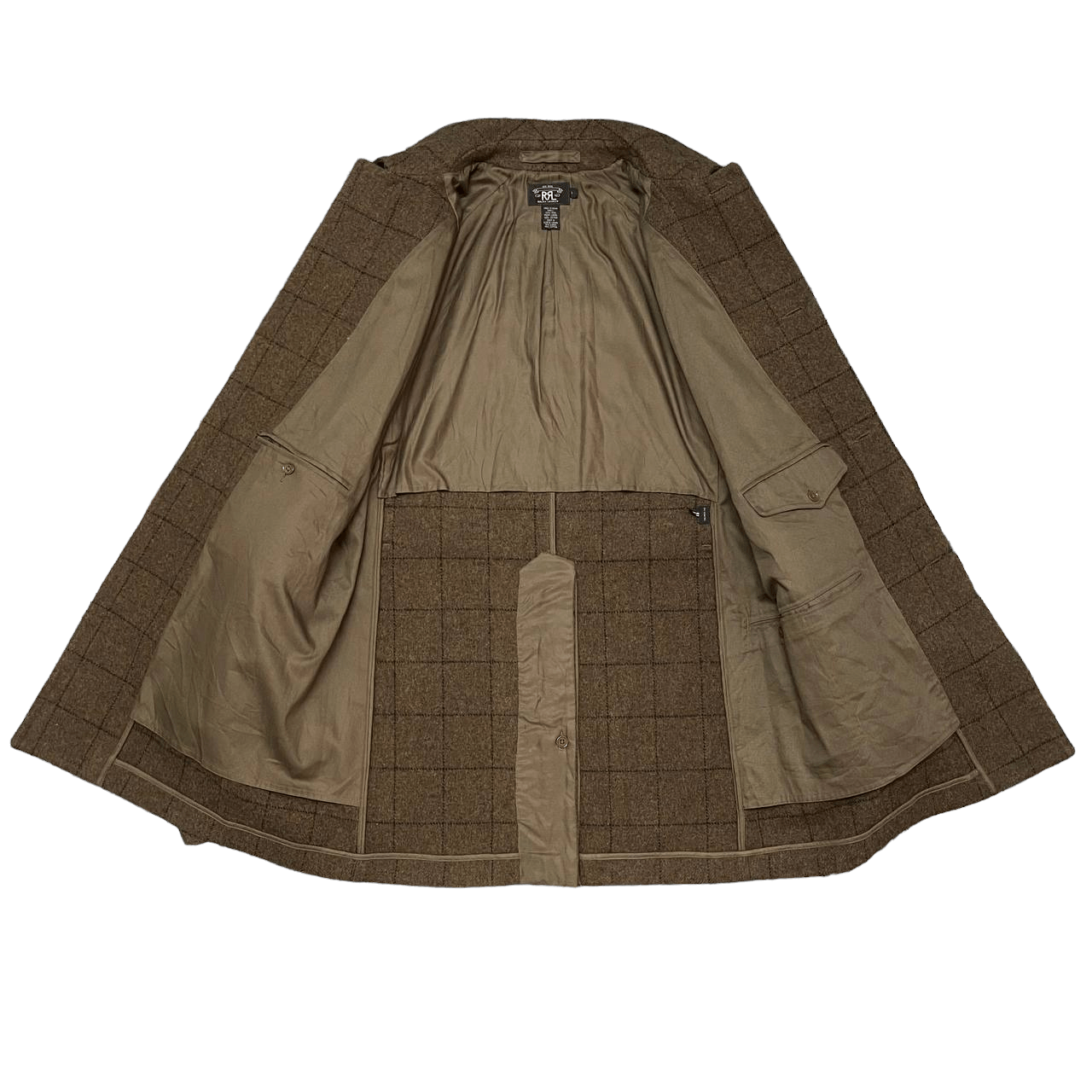 RRL Ralph Lauren Double RL RRL Ralph Lauren Wool Belted Overcoat Brown Size US L / EU 52-54 / 3 - 6 Thumbnail