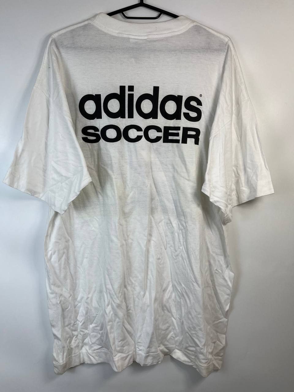 Adidas VINTAGE ADIDAS SOCCER T-SHIRT GRAPHIC 90s FOOTBALL SIZE L Size US L / EU 52-54 / 3 - 4 Thumbnail