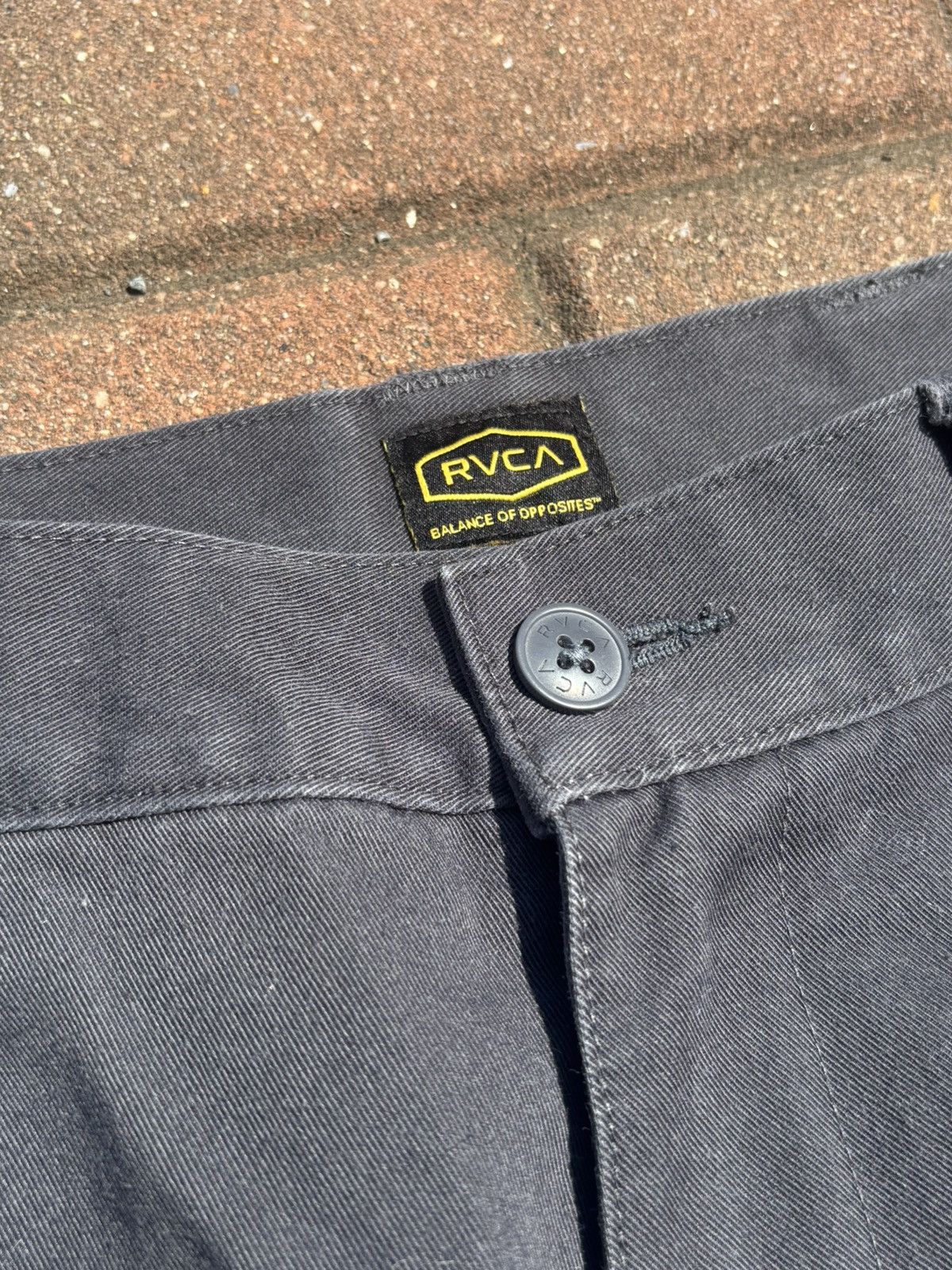 RVCA RVCA Gray Chino Pants – Workwear Straight Fit Size US 28 / EU 44 - 3 Thumbnail
