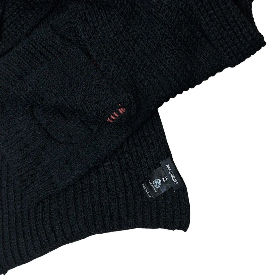 Raf Simons Raf Simons Asymmetric Patch Knit Scarf - AW16 Size ONE SIZE - 7 Thumbnail