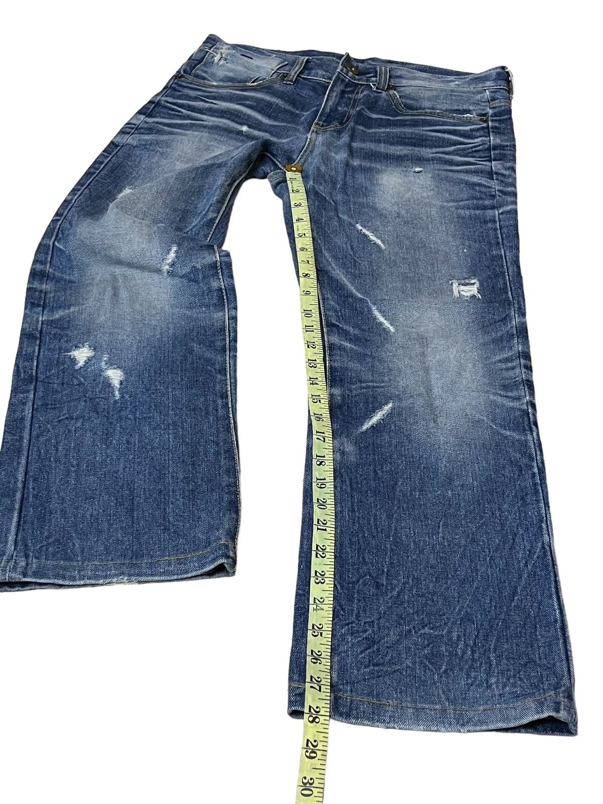 Japanese Brand SICK🔥JAPANESE BRAND OLD ARMY DISTRESSED STYLE DENIM/JEANS Size US 32 / EU 48 - 20 Thumbnail