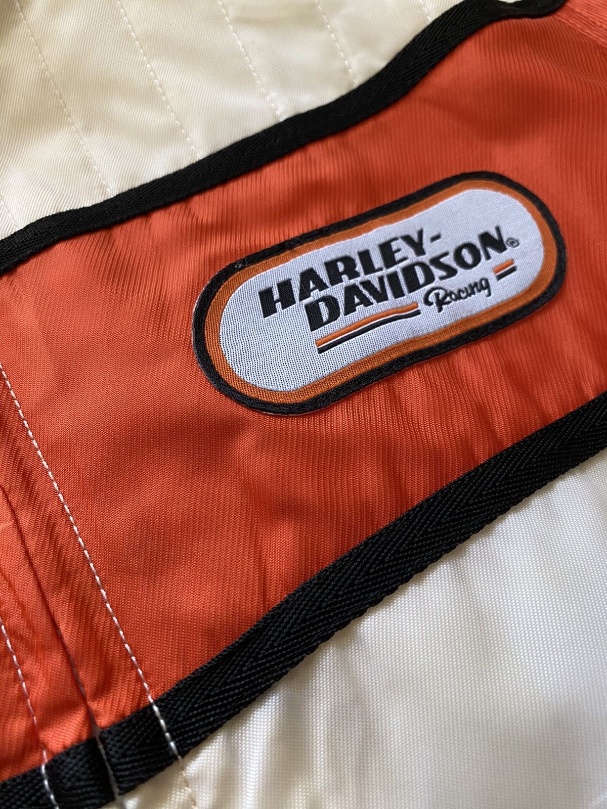 Harley Davidson × Vintage Vintage Harley Davidson Nylon Racing Biker Jacket Size M / US 6-8 / IT 42-44 - 3 Thumbnail