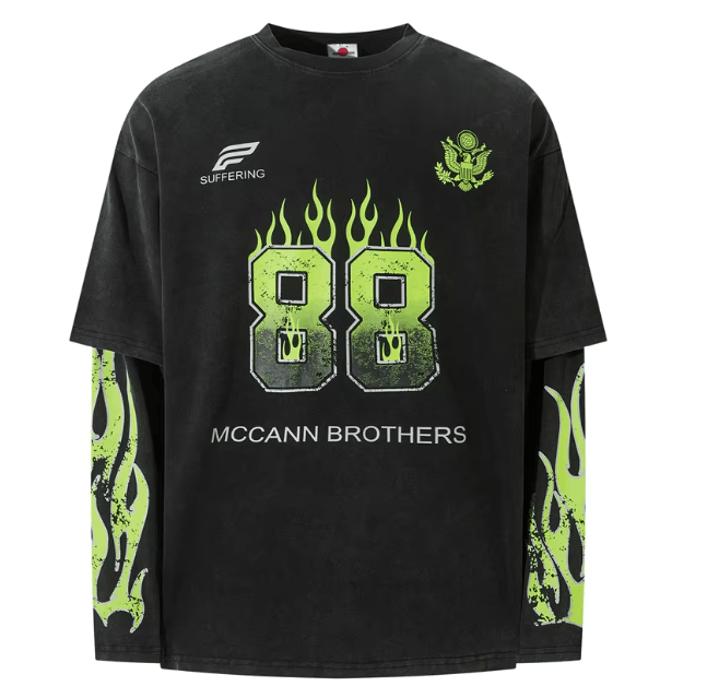 Japanese Brand × Vintage "Green 88-L" Two Pieces T-shirt Size US L / EU 52-54 / 3 - 1 Thumbnail