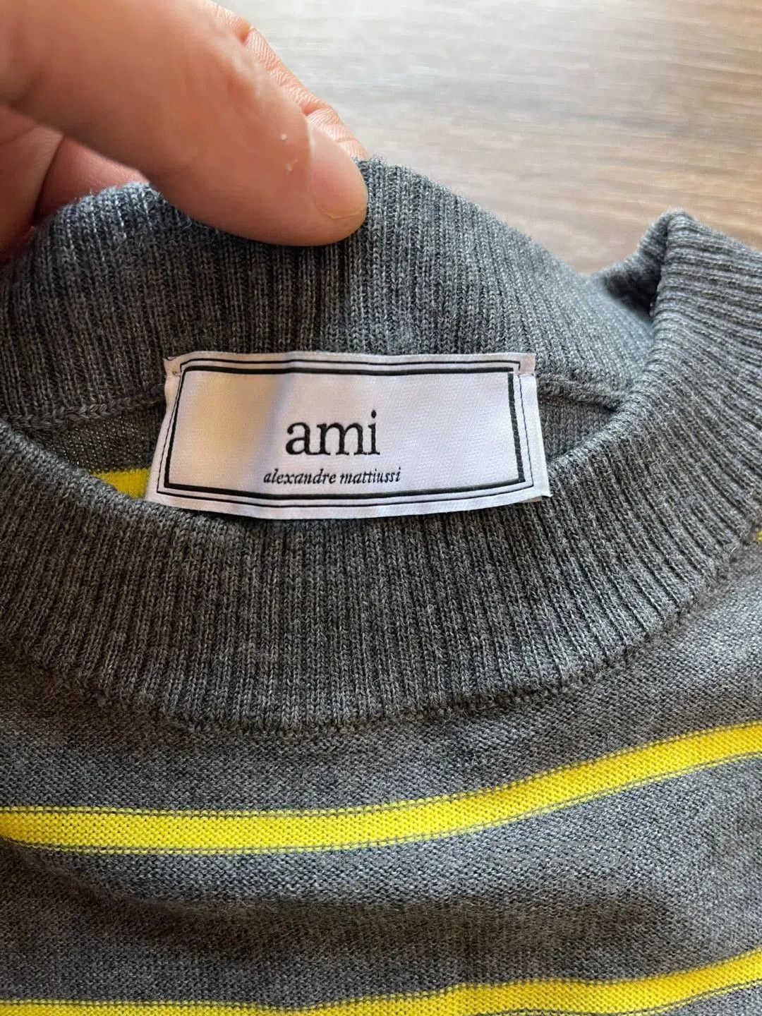 AMI ami Striped Yellow Gray Wool Item. Size US M / EU 48-50 / 2 - 4 Thumbnail