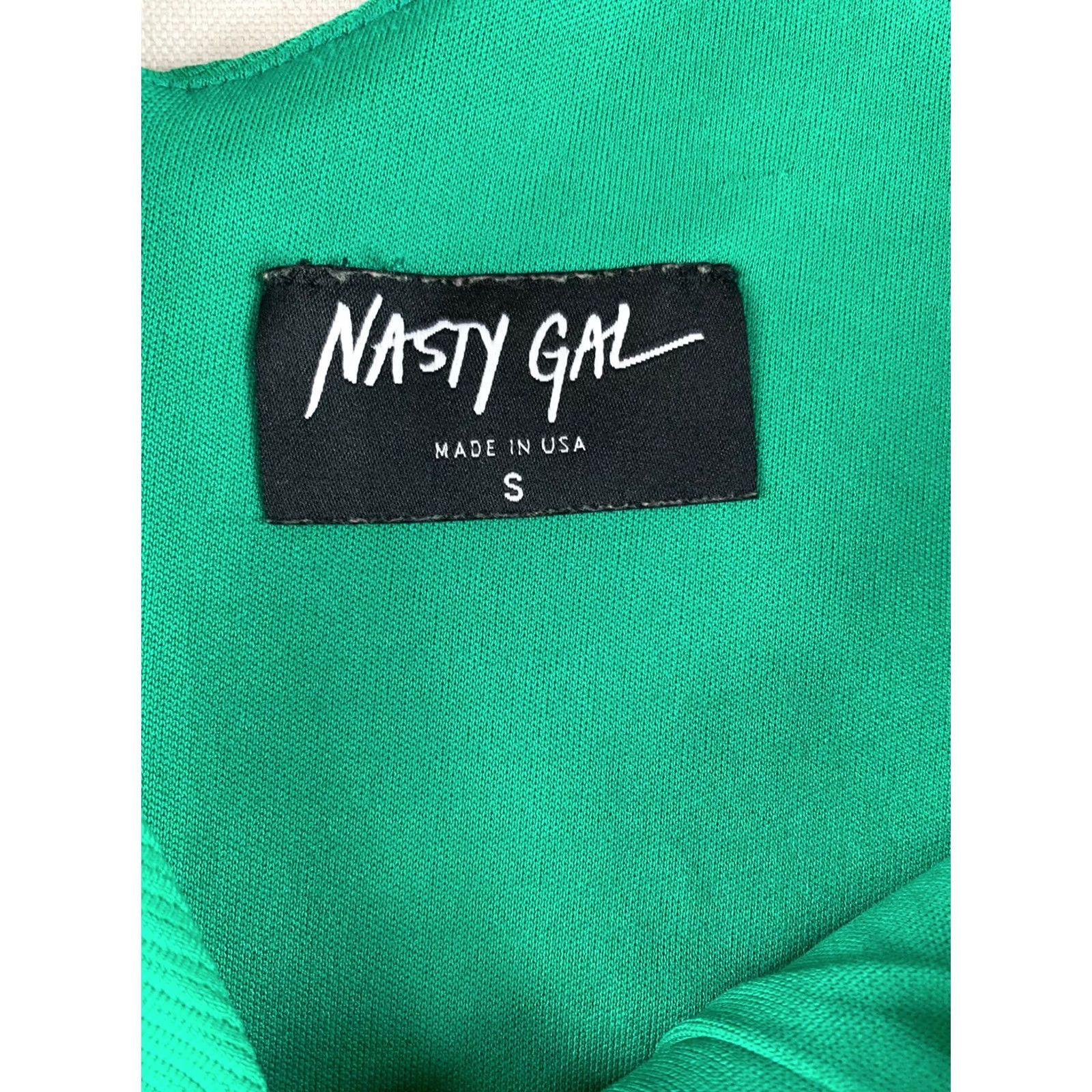 Vintage NASTY GIRL Dress Women Green A-Line Knee Length Small WEAR Made In USA Size S / US 4 / IT 40 - 5 Thumbnail