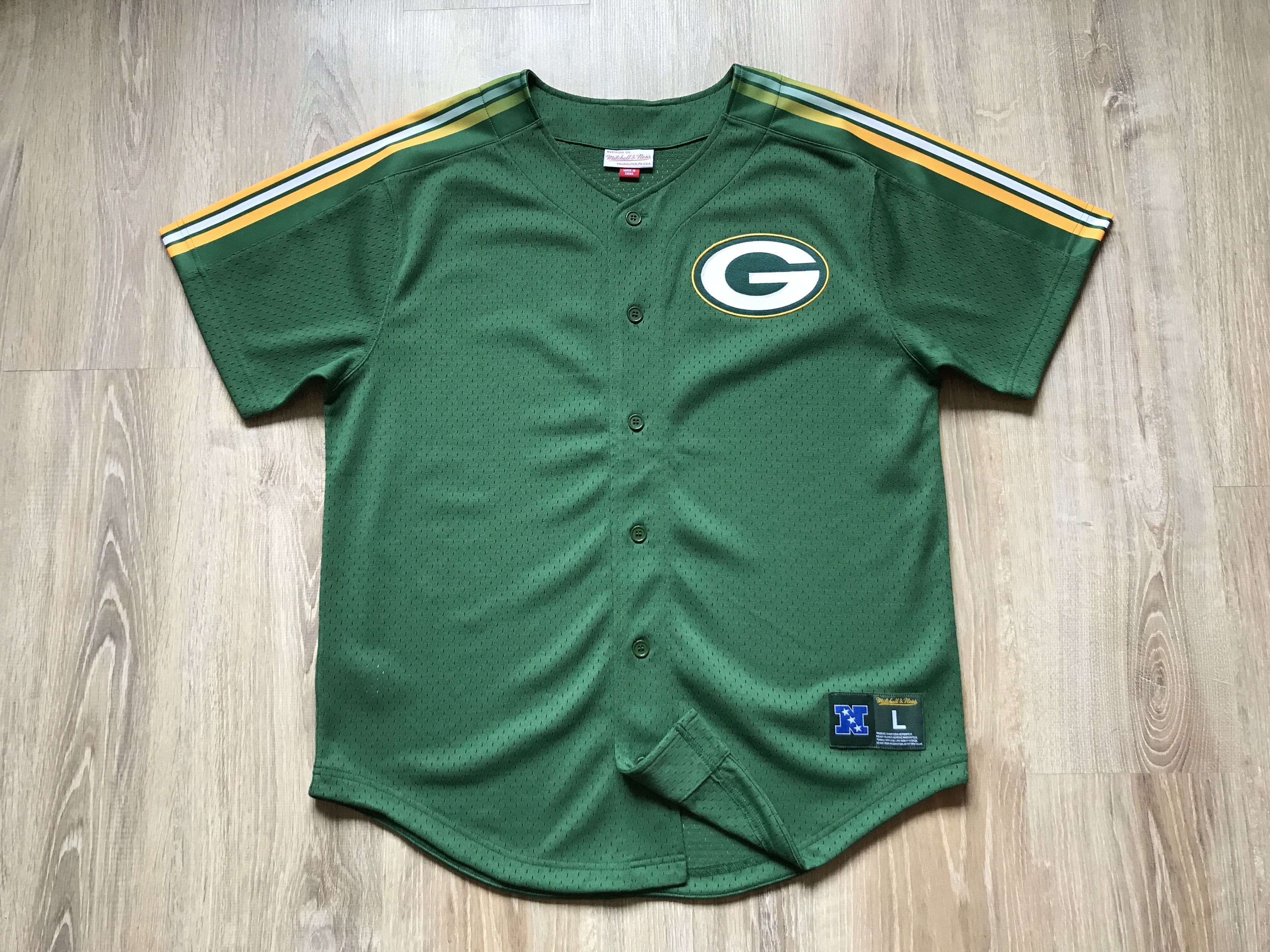 Mitchell & Ness × NFL × Vintage Vintage Mitchell & Ness NFL Green Bay Packers Jersey Size US L / EU 52-54 / 3 - 1 Thumbnail
