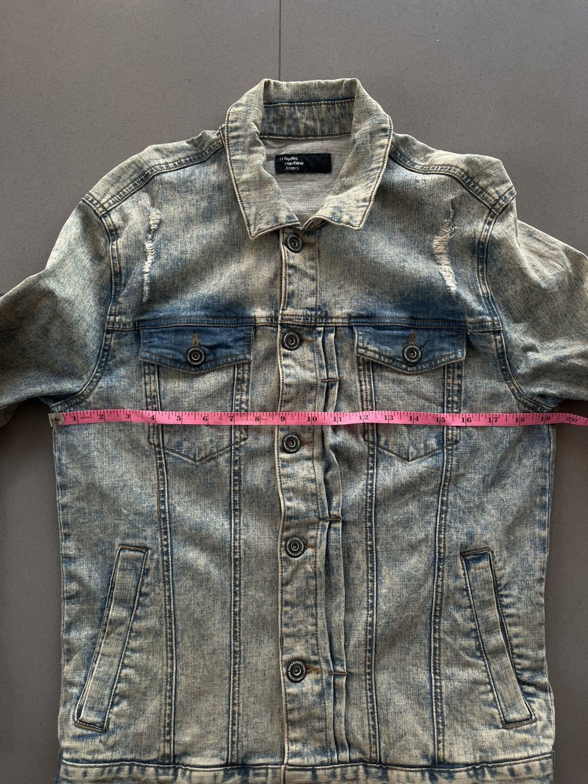 Isamu Katayama Backlash 2000’s CODES COMBINE JAPANESE DISTRESSED JEANS DENIM JACKET Size US L / EU 52-54 / 3 - 10 Thumbnail