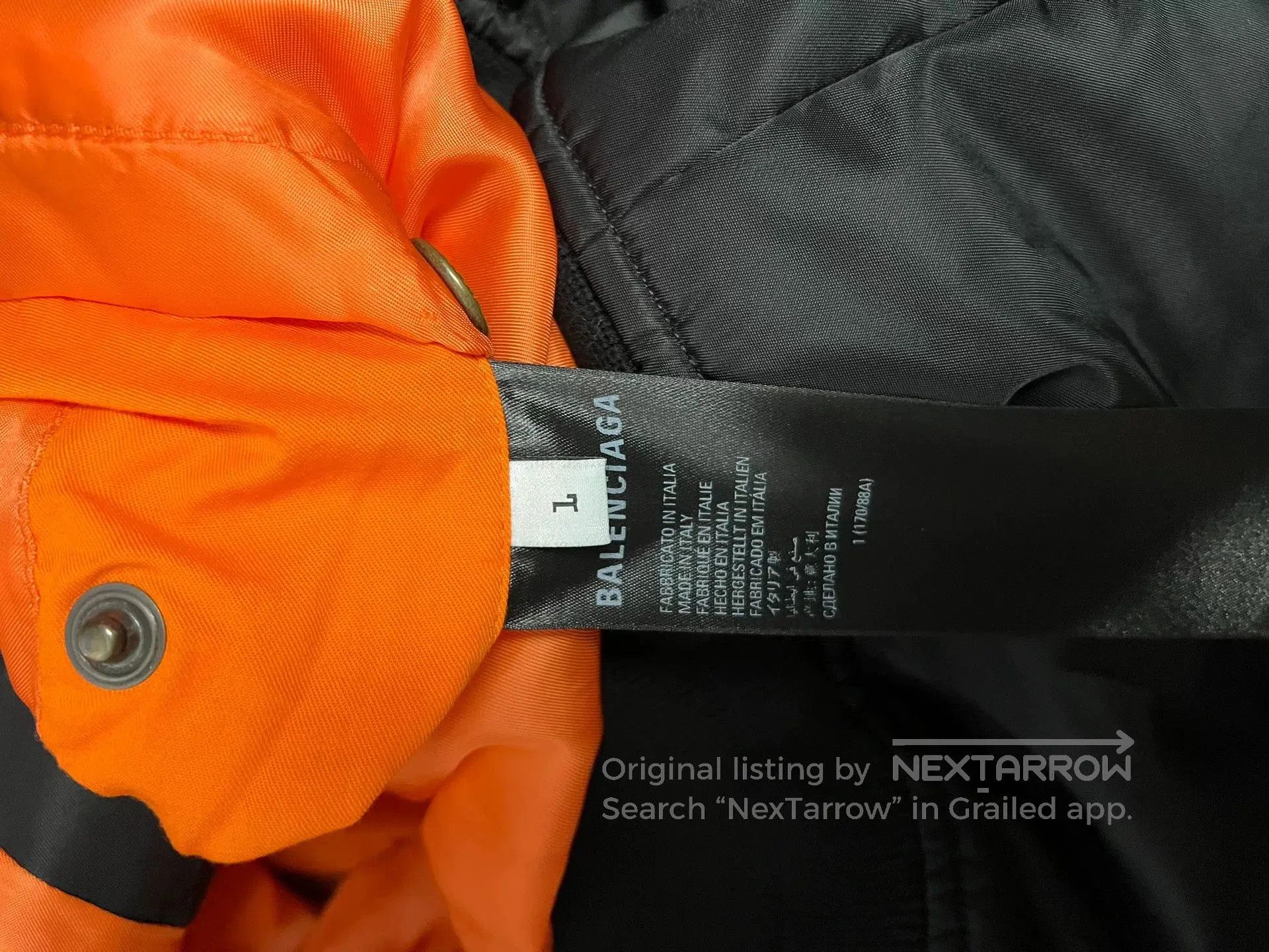Balenciaga Balenciaga 3B Embroidered Nylon Bomber Jacket. Size US L / EU 52-54 / 3 - 5 Thumbnail