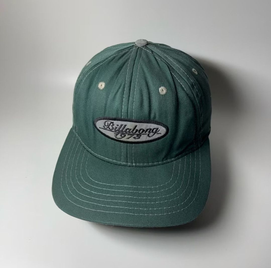 Billabong Vintage Billabong 6 Panel Green Surf Cap Hat Size ONE SIZE - 2 Thumbnail
