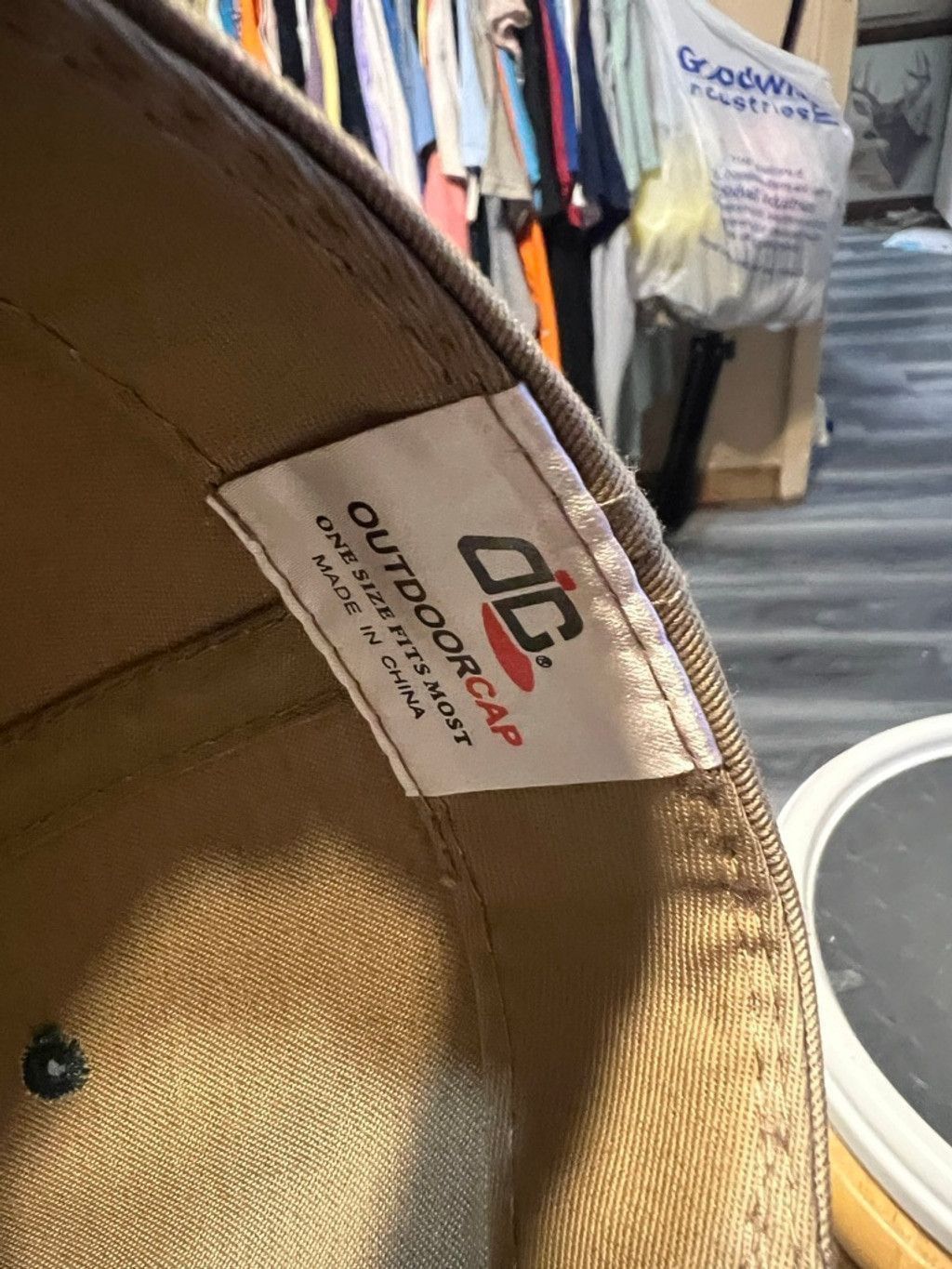 Vintage Men's Outdoor Cap The Boat Place Tan Green Baseball Hat Size ONE SIZE - 6 Thumbnail